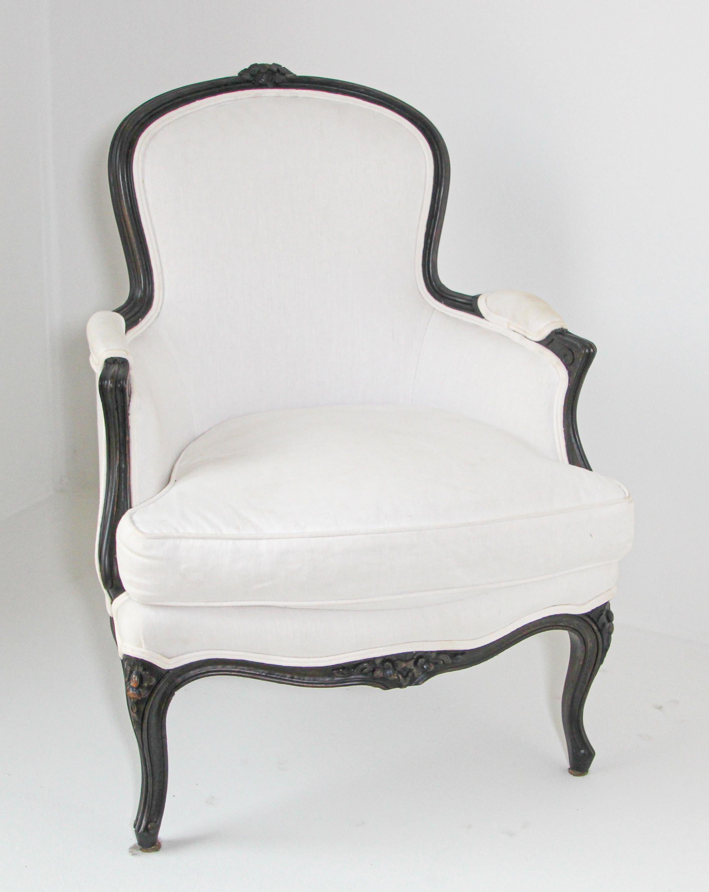 Louis XV French Provincial Style Open Armchair 5