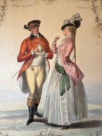 Louis XVI French Rococo Court Costume Lithograph, 1775, Published 1847, view 6