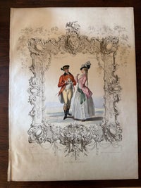 Louis XVI French Rococo Court Costume Lithograph, 1775, Published 1847, view 7