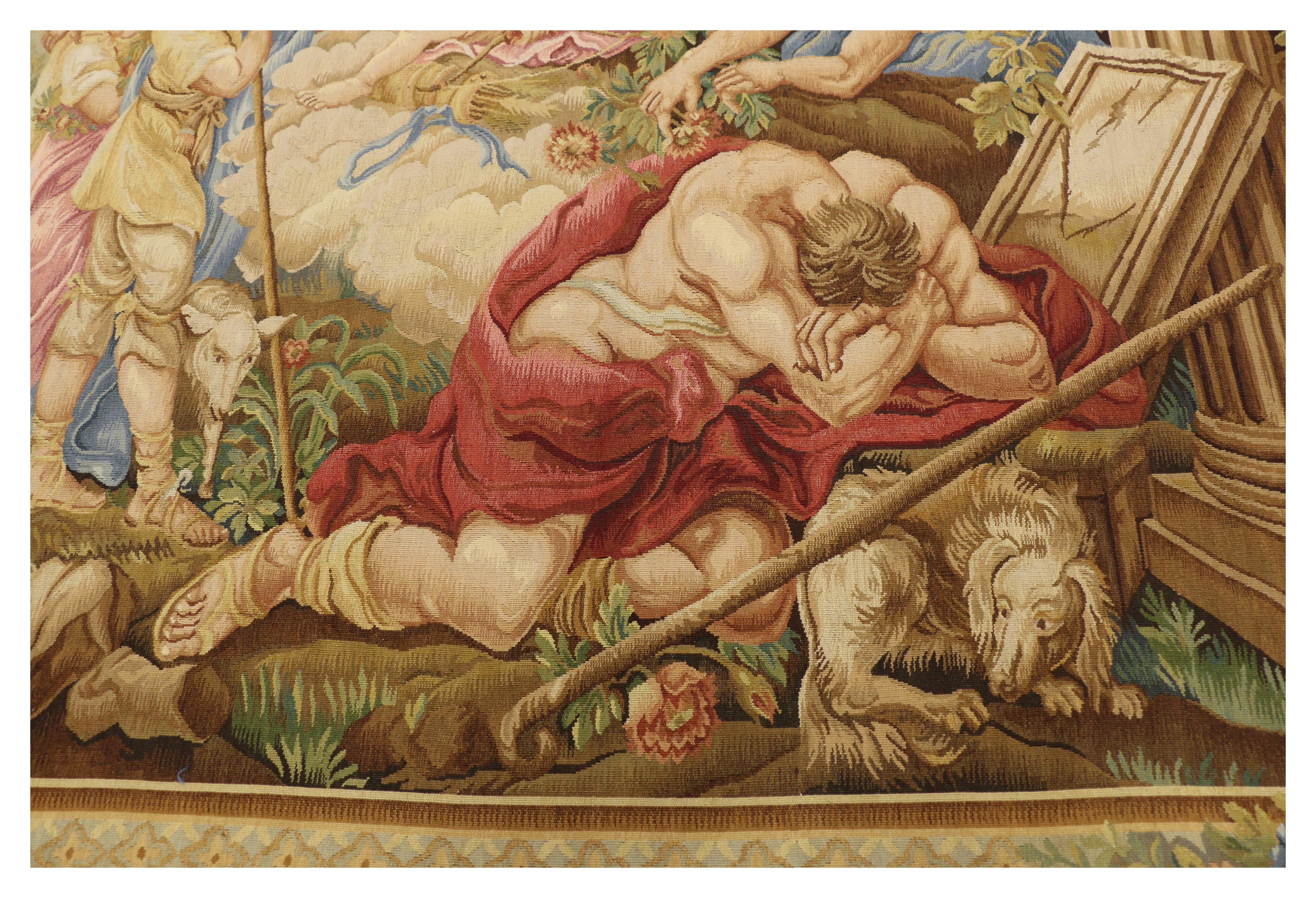 Chinese Louis XVI French Rococo Mythology Style Beauvais Tapestry after Francois Boucher