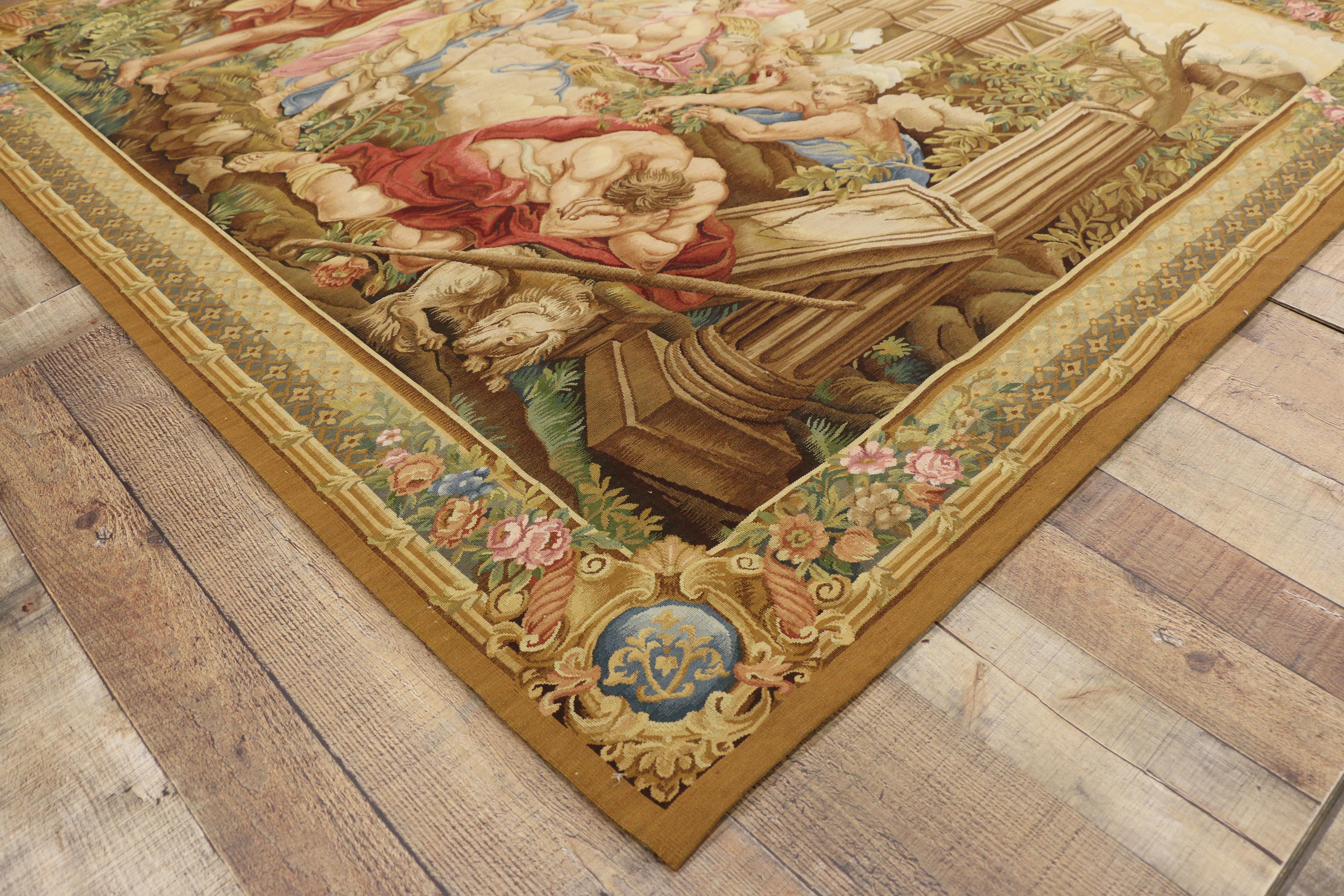 Louis XVI French Rococo Mythology Style Beauvais Tapestry after Francois Boucher In New Condition In Dallas, TX