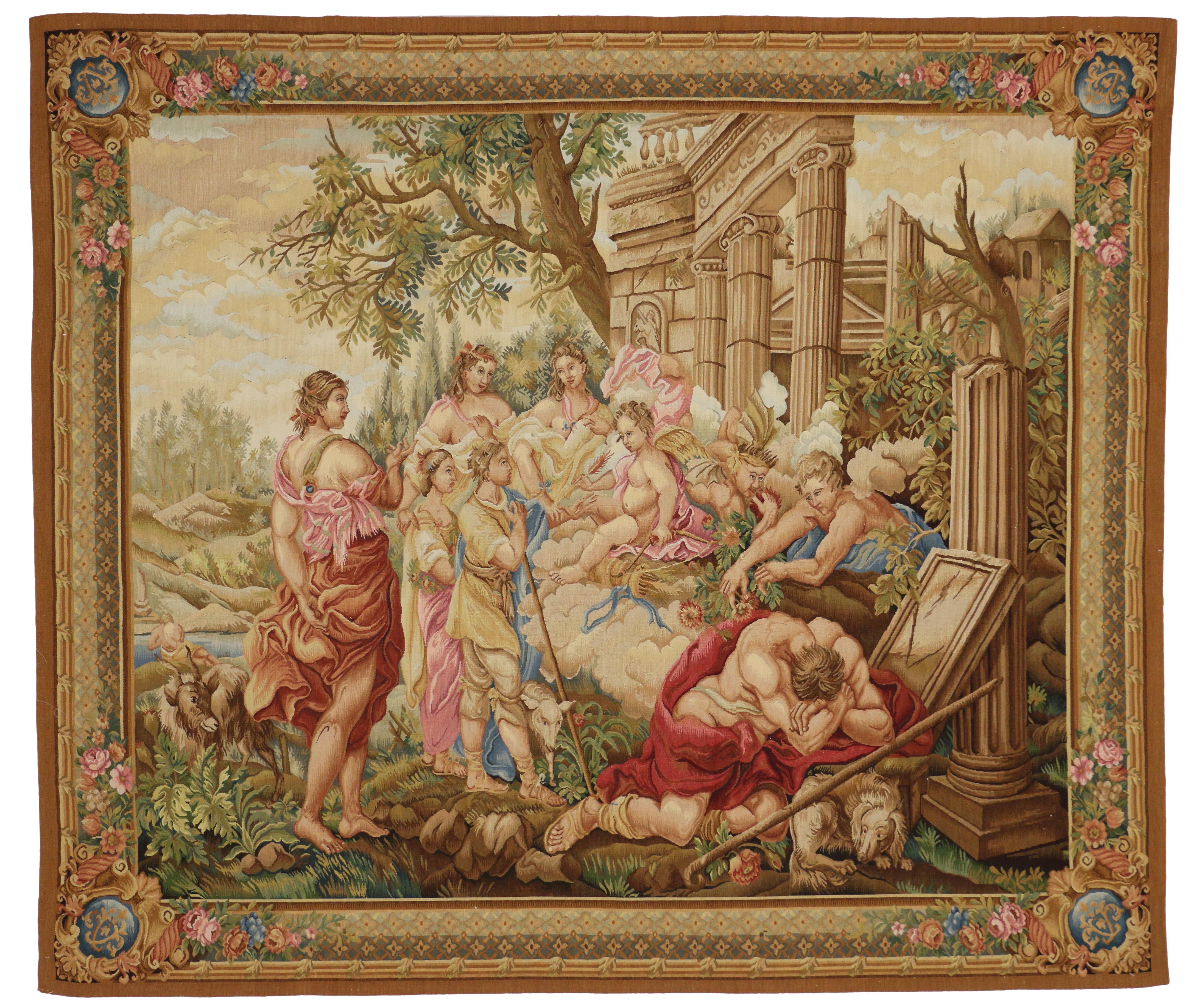 Louis XVI French Rococo Mythology Style Beauvais Tapestry after Francois Boucher 3