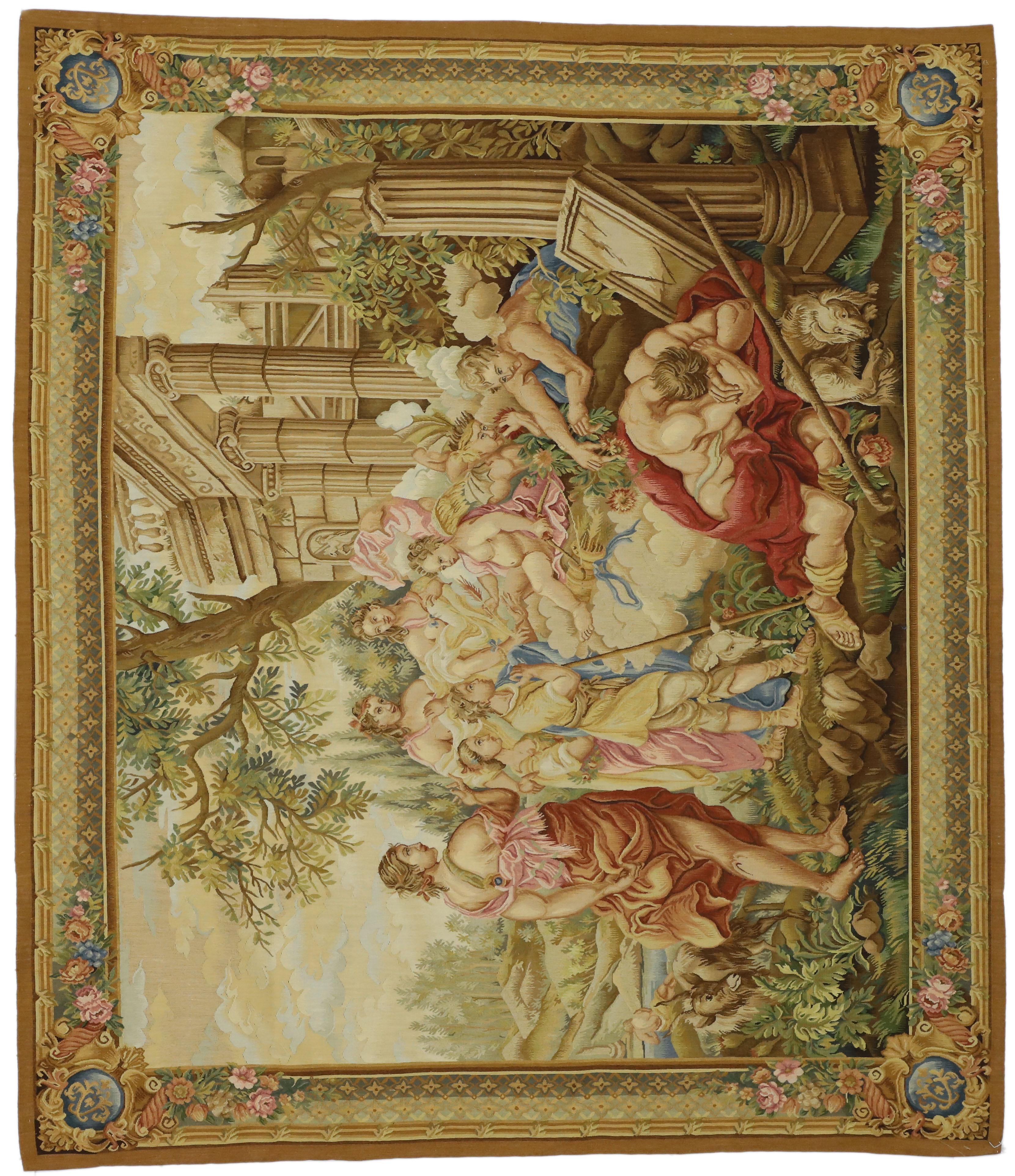 Louis XVI French Rococo Mythology Style Beauvais Tapestry after Francois Boucher 1