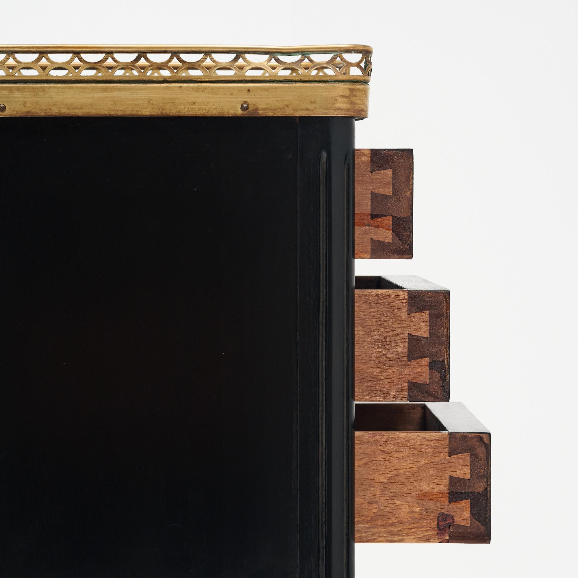 Brass Louis XVI French Side Table For Sale