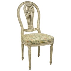 Louis XVI French Style Hot Air Balloon Back Montgolfier Cream Dining Side Chair