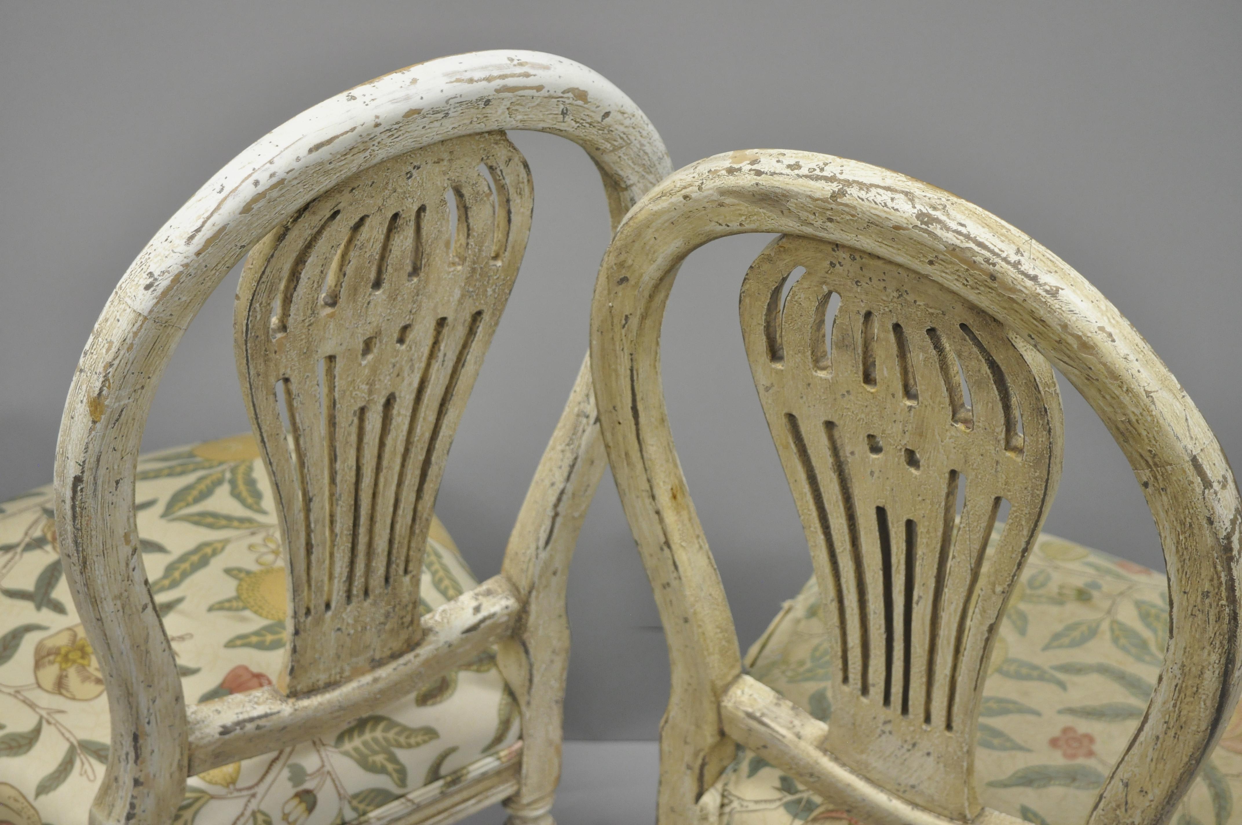 Louis XVI French Style Hot Air Balloon Back Montgolfier Dining Chair, Set of Six 1