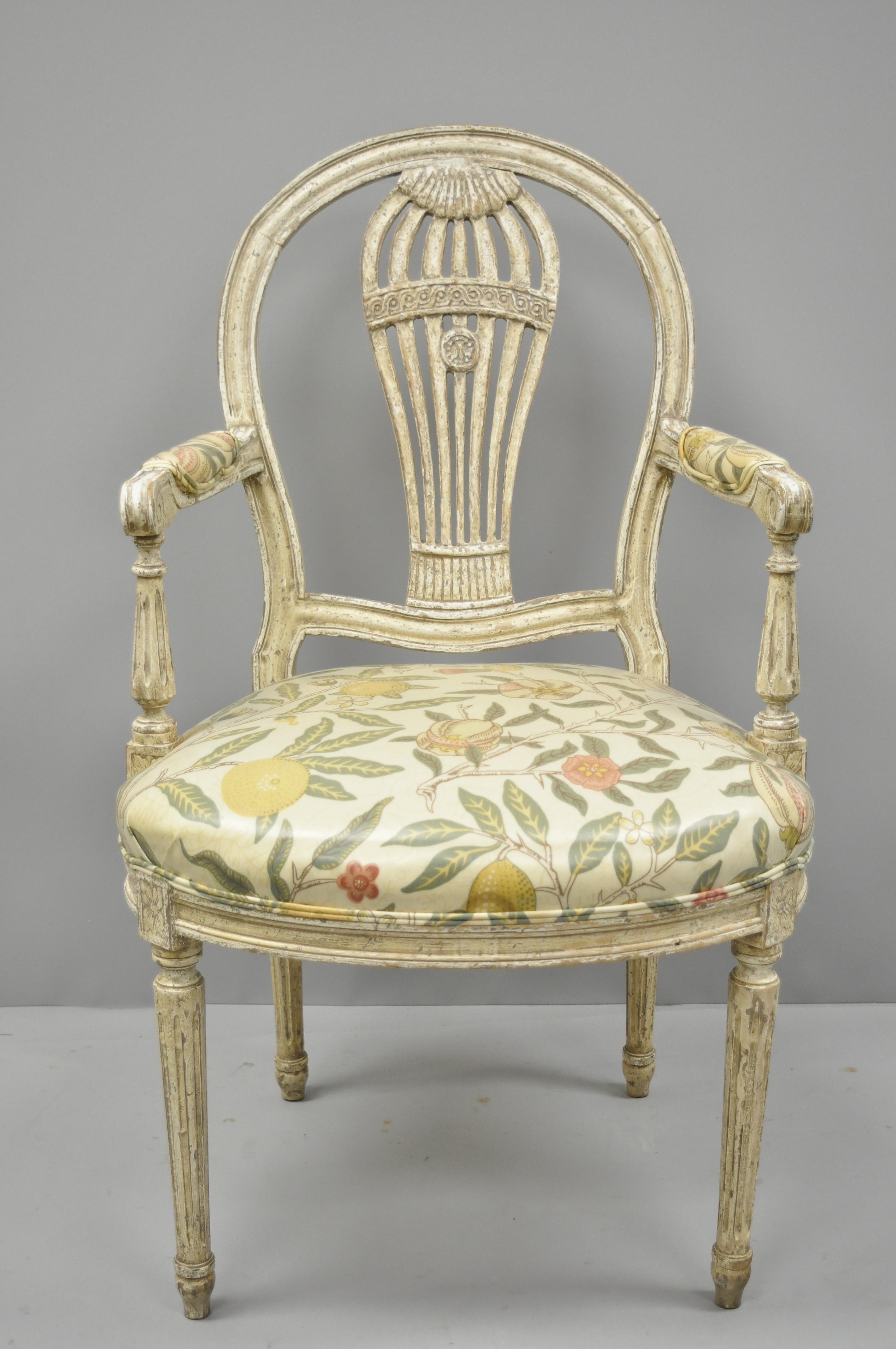 Louis XVI French Style Hot Air Balloon Back Montgolfier Dining Chair, Set of Six 2