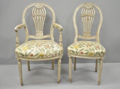 Louis XVI French Style Hot Air Balloon Back Montgolfier Dining Chair, Set of Six