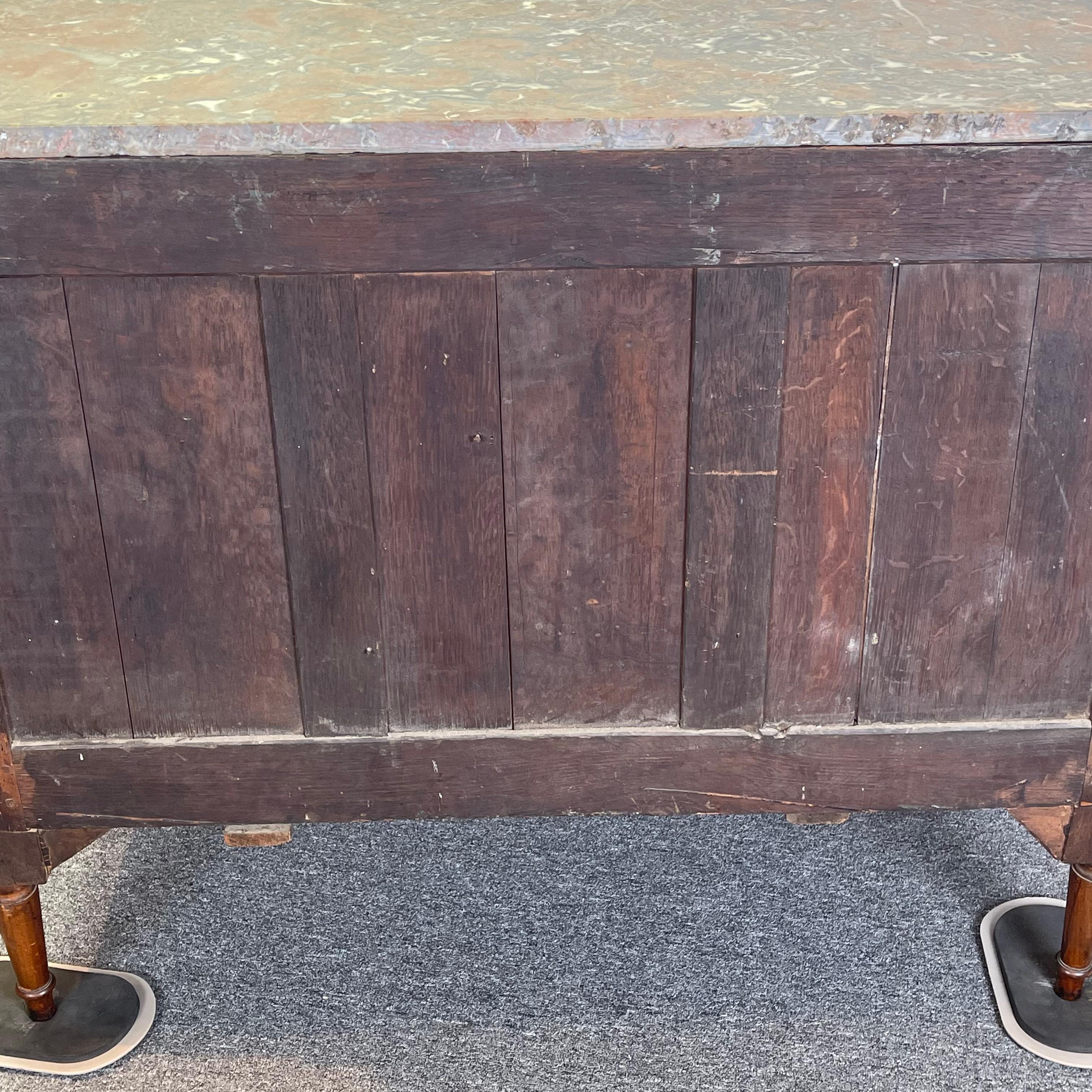 Louis XVI Fruitwood and Marble Top Commode For Sale 6