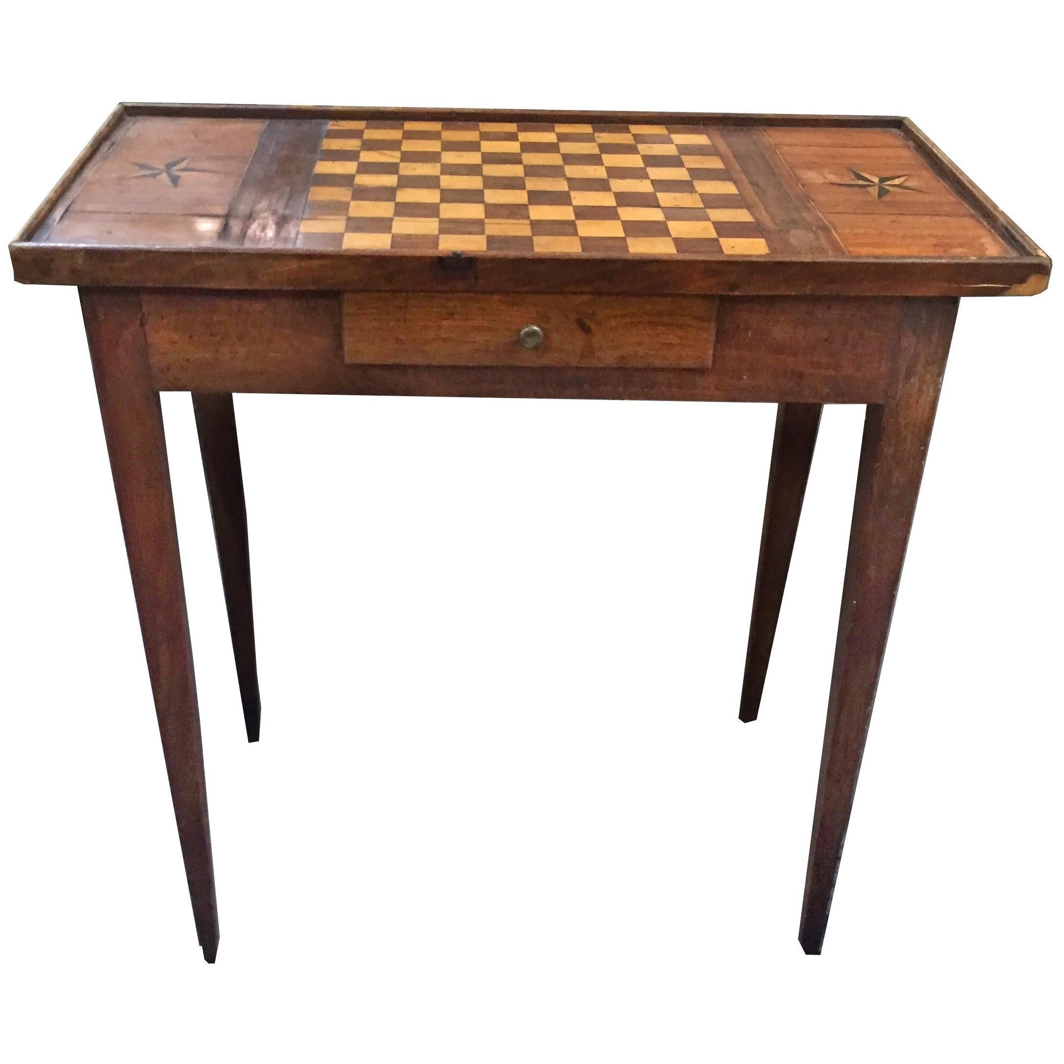 Antique Louis XVI Style Game Table