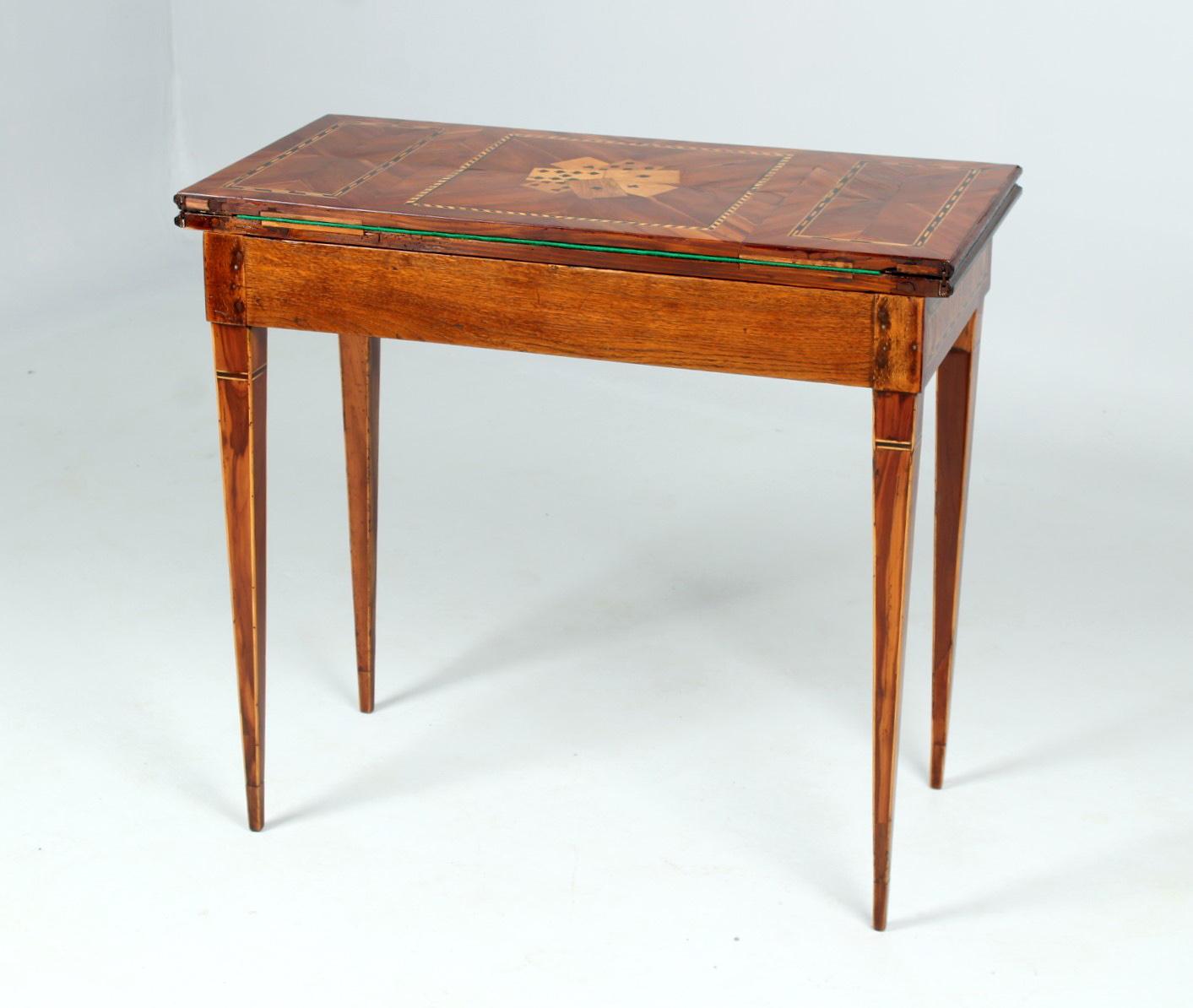 Louis XVI Game Table with Marquetry, circa 1800 5
