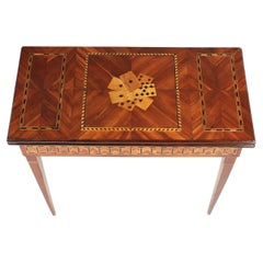 Louis XVI Game Table with Marquetry, circa 1800