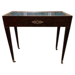 Coiffeuse de style Louis XVI pour homme, en placage d'acajou, XIXe siècle