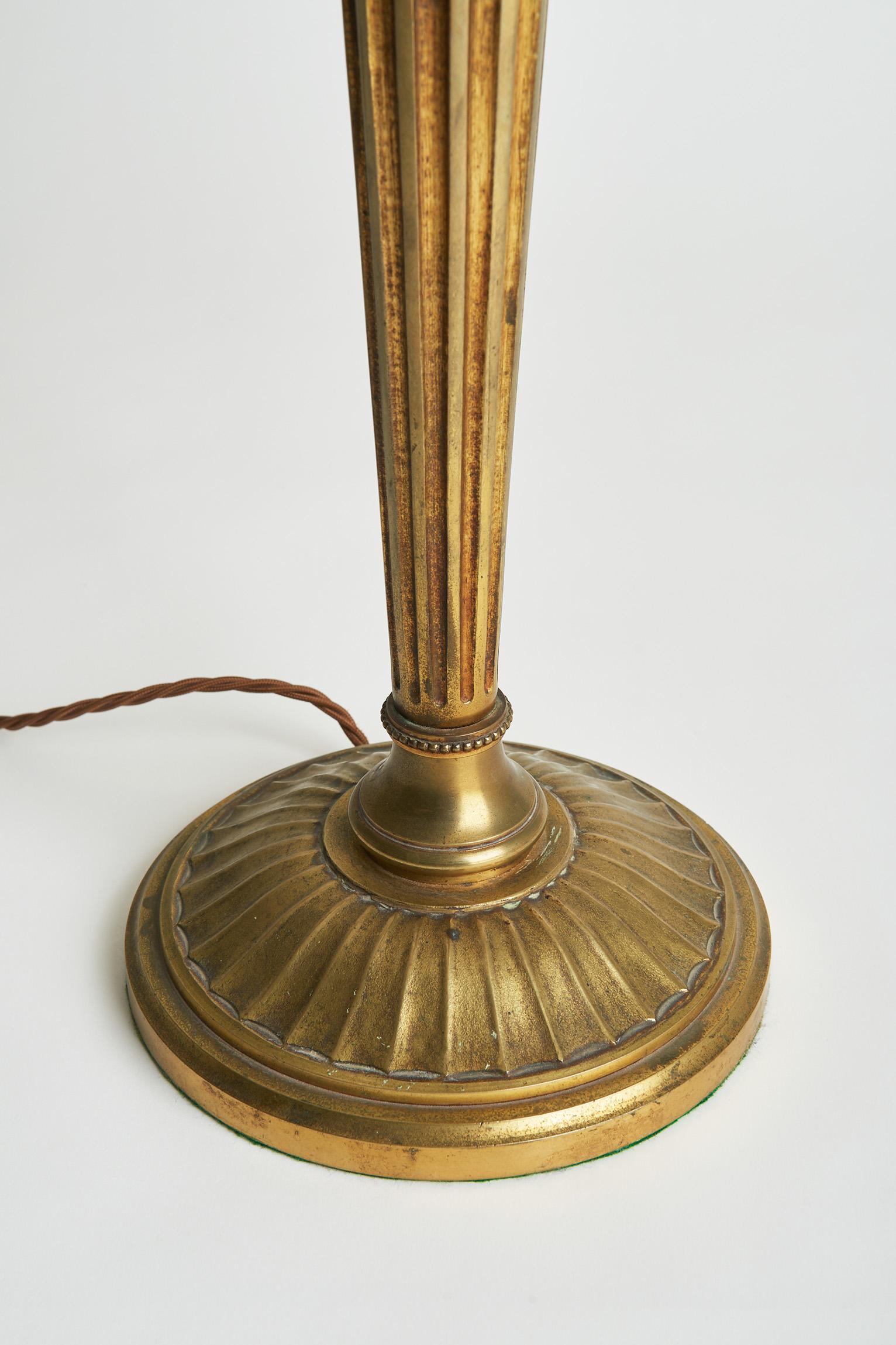 French Louis XVI Gilded Bronze Table Lamp