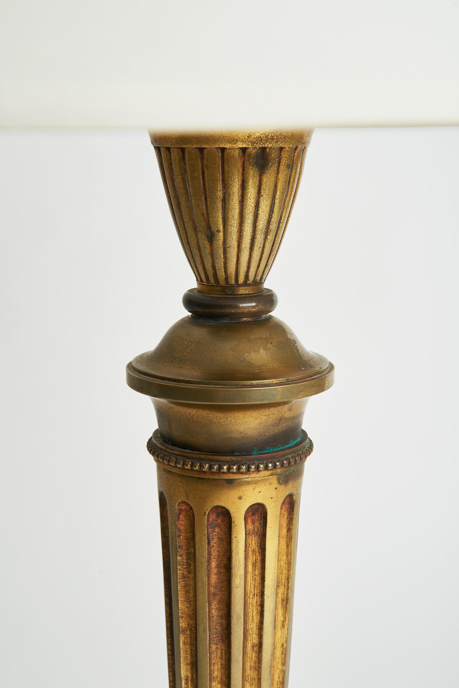 Louis XVI Gilded Bronze Table Lamp 2