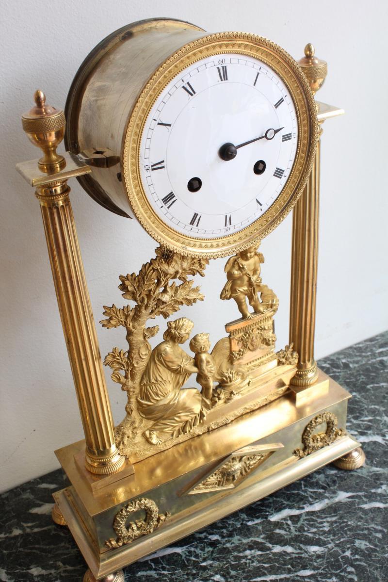 Louis XVI Gilt Bronze Clock 1