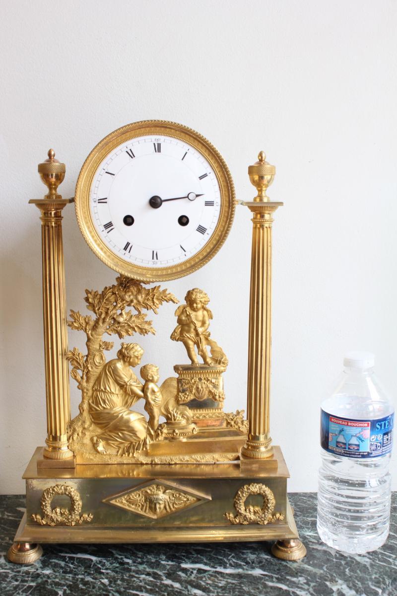 Louis XVI Gilt Bronze Clock 4