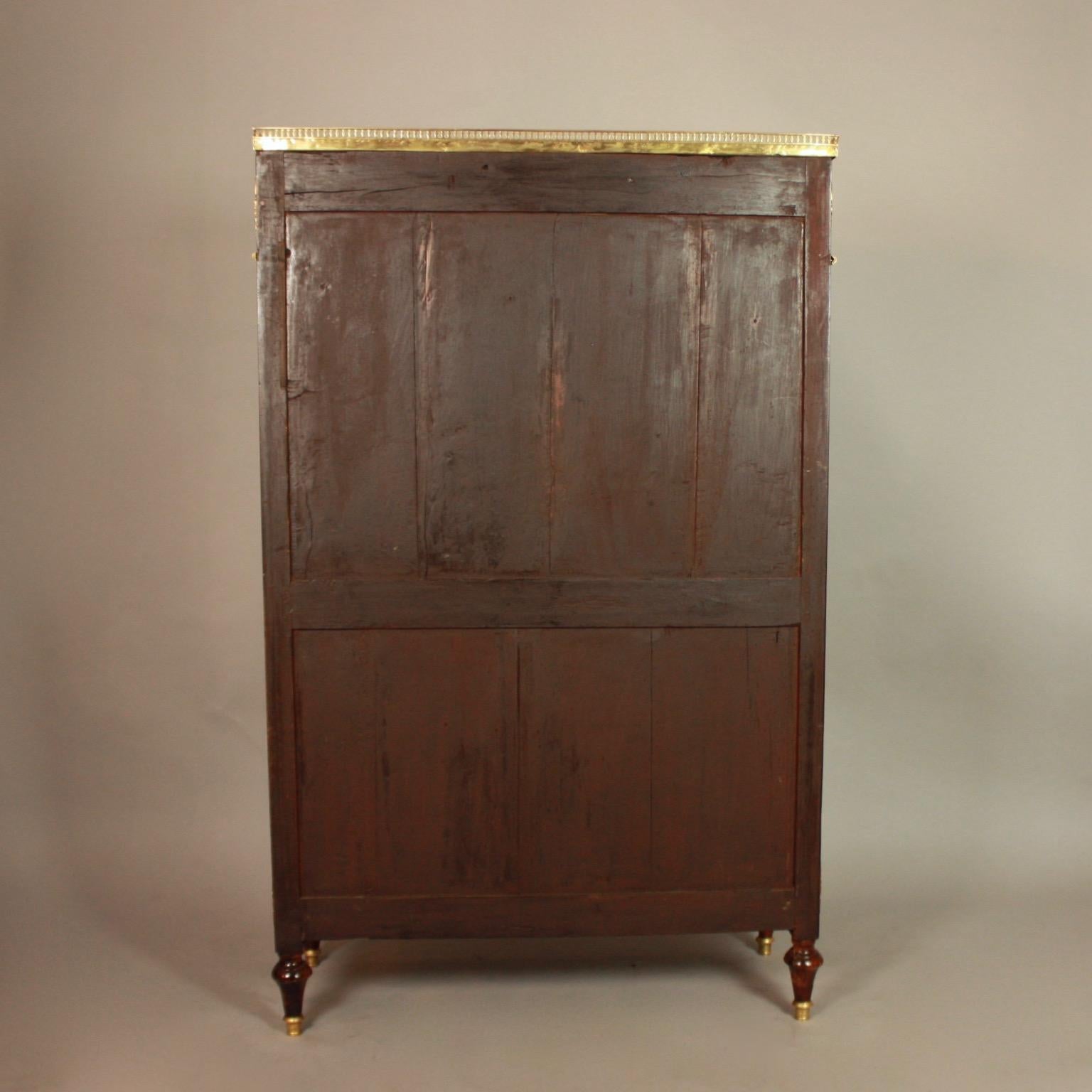 French 18th Century Louis XVI Mahogany Gilt Bronze Vitrine or Bibliotheque 3