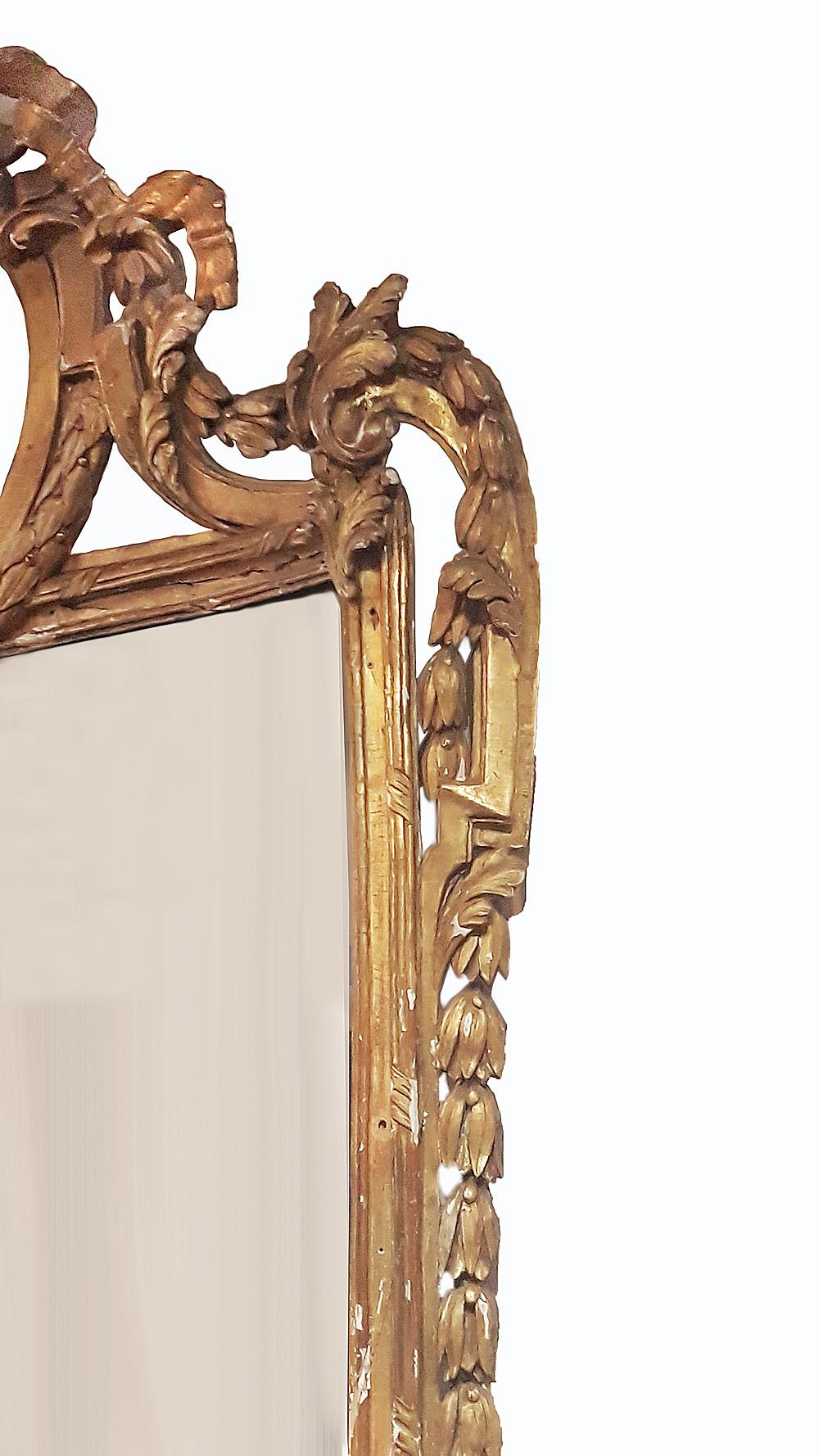 Louis XVI Gilt Mirror, 18th Century 6