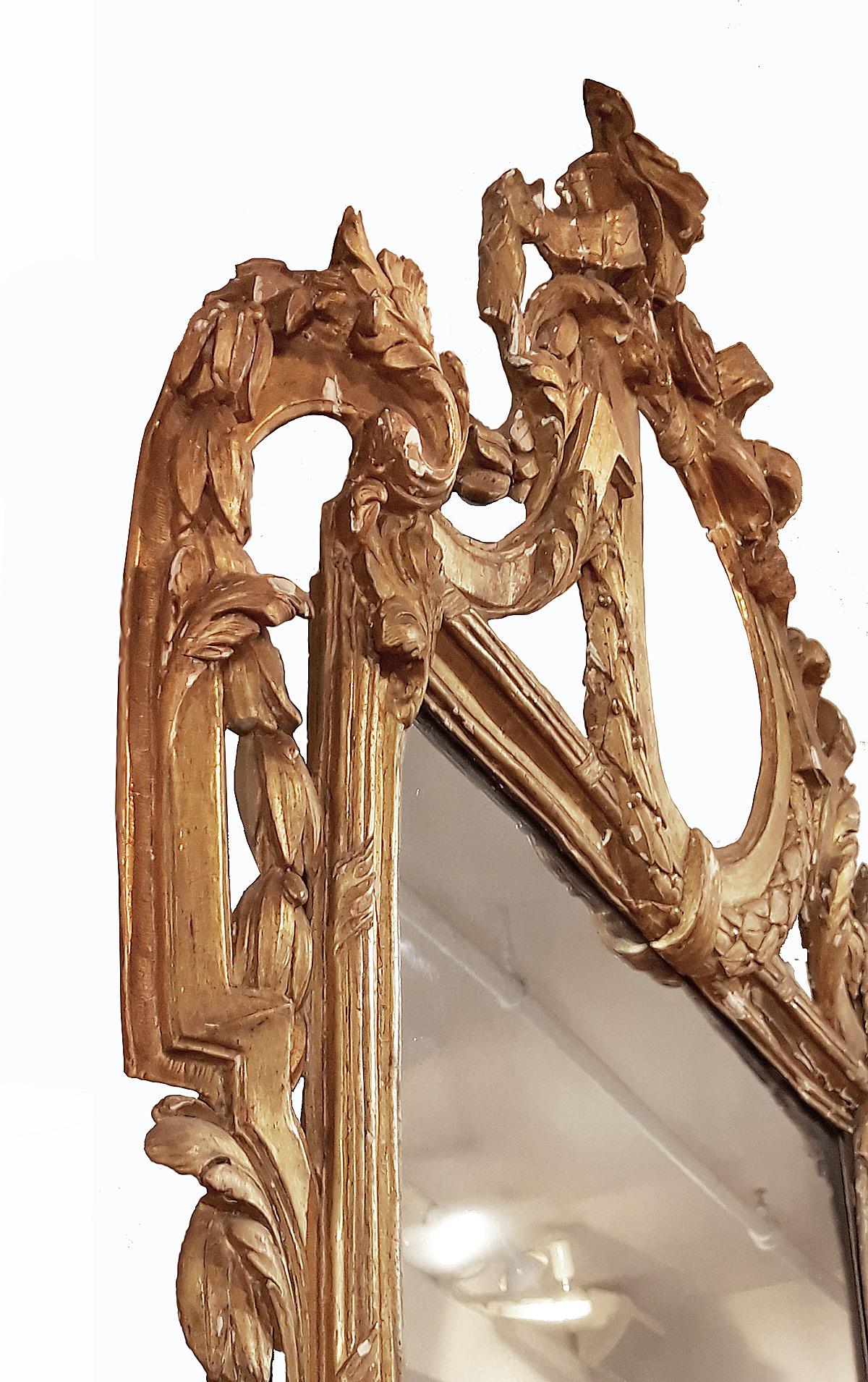 Louis XVI Gilt Mirror, 18th Century 8