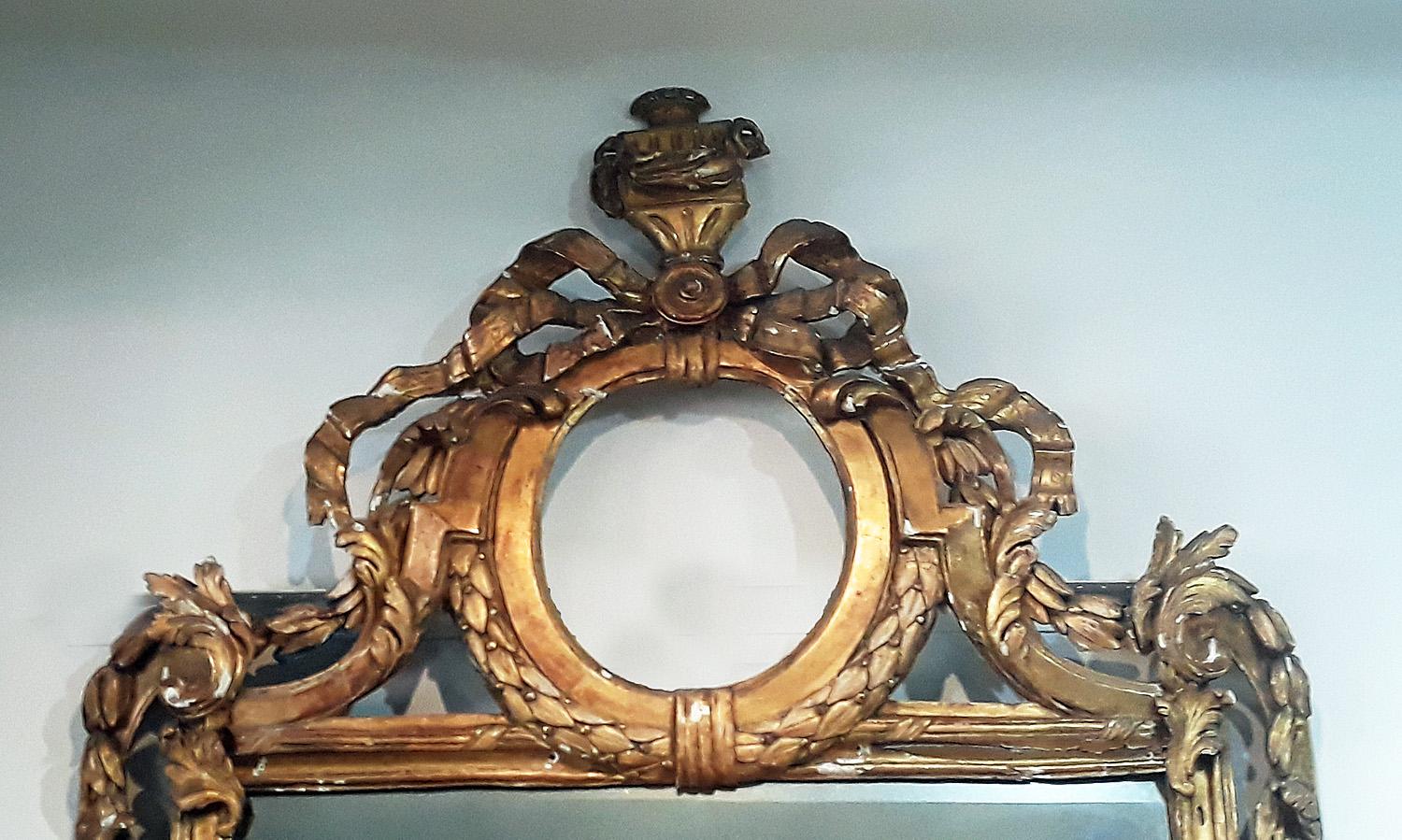 Louis XVI Gilt Mirror, 18th Century 4