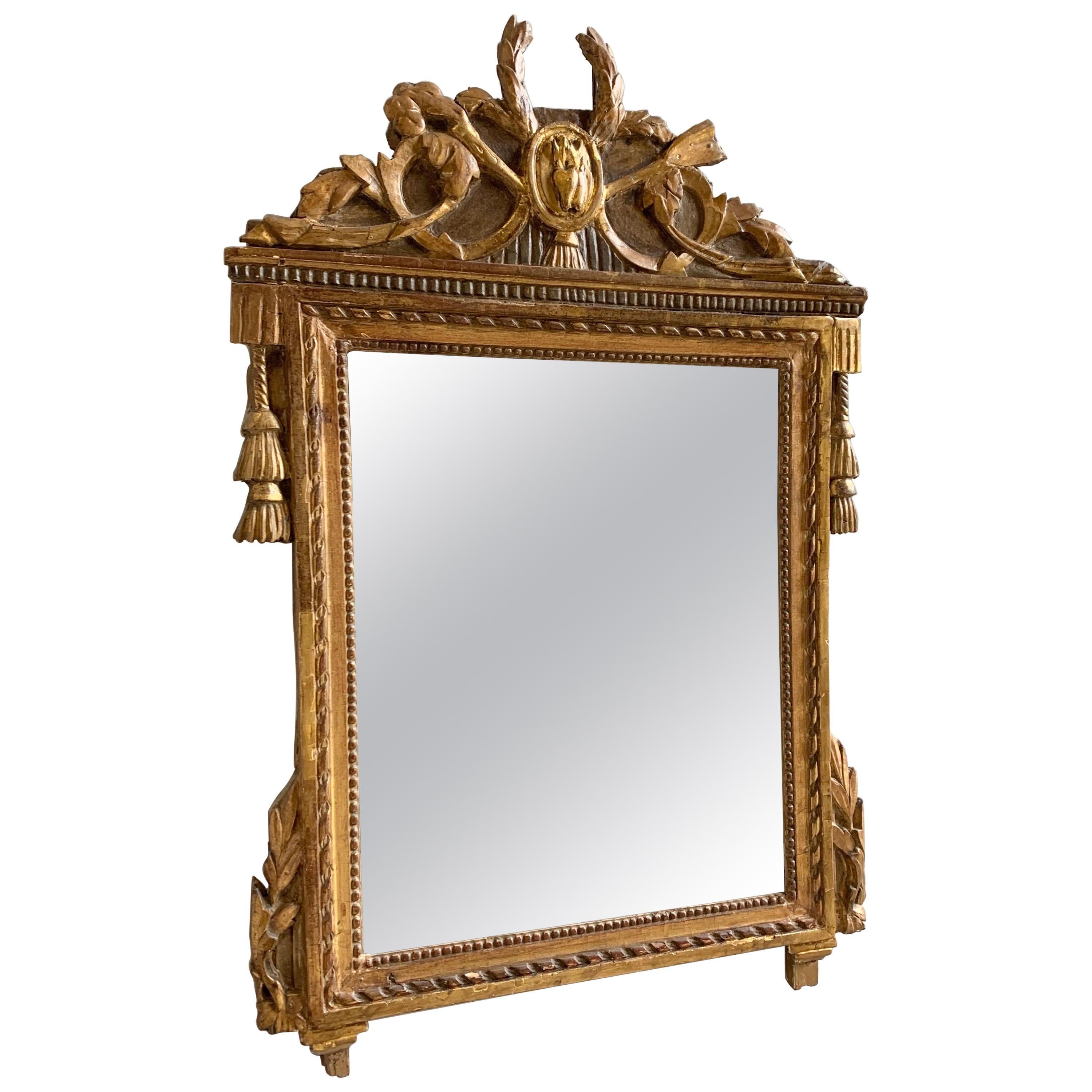 Louis XVI Giltwood Mirror, 18th Century