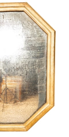 Louis XVI Giltwood Mirror