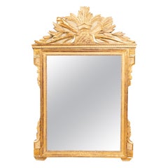 Louis XVI Giltwood Mirror