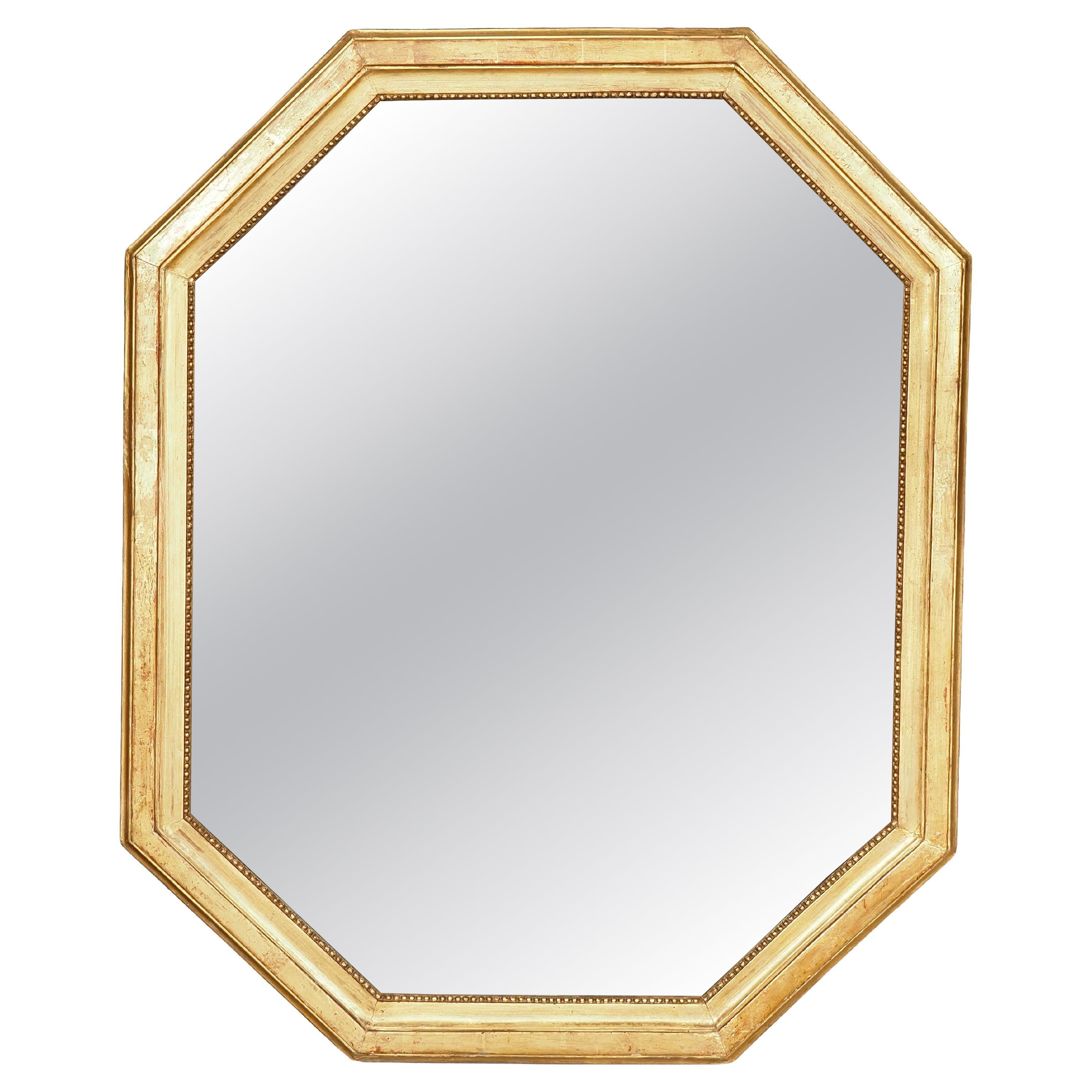 Miroir Louis XVI en bois doré