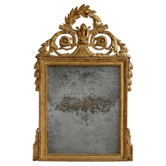 Louis XVI Giltwood Mirror
