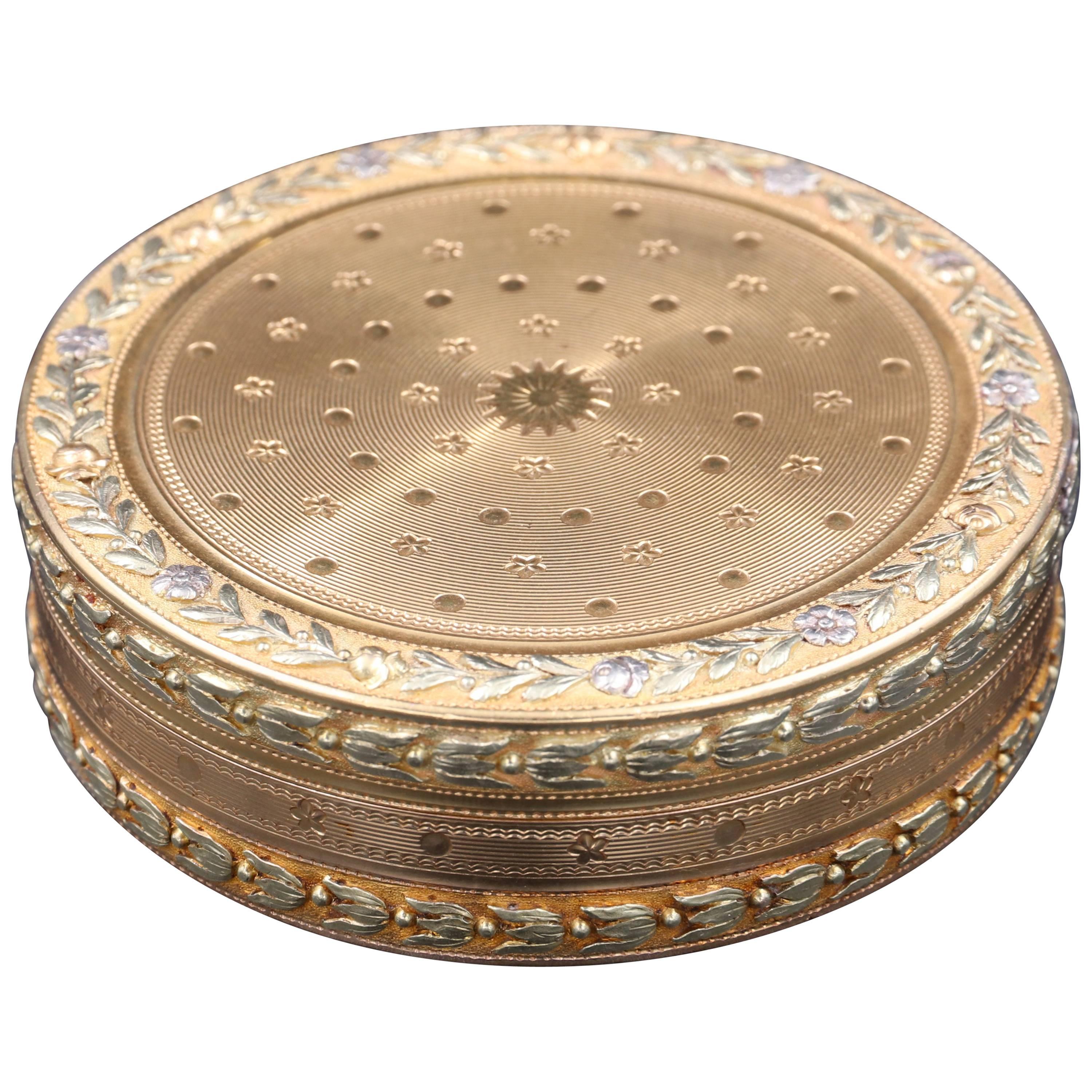 Louis XVI Gold Box "Drageoir" For Sale