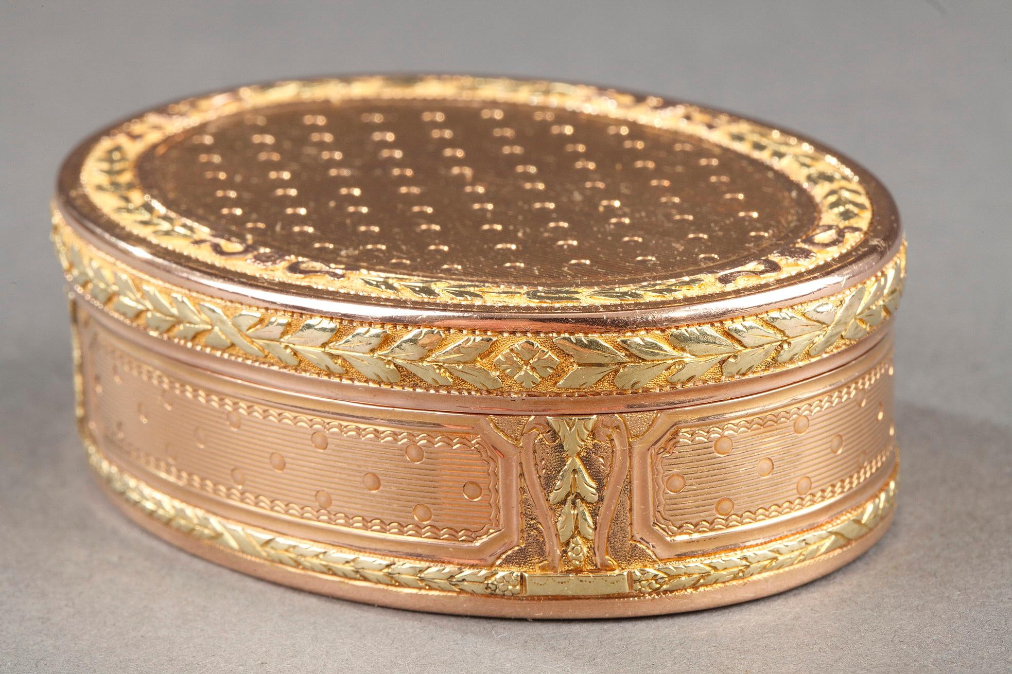 Louis-XVI-Goldkassette im Zustand „Gut“ im Angebot in Paris, FR