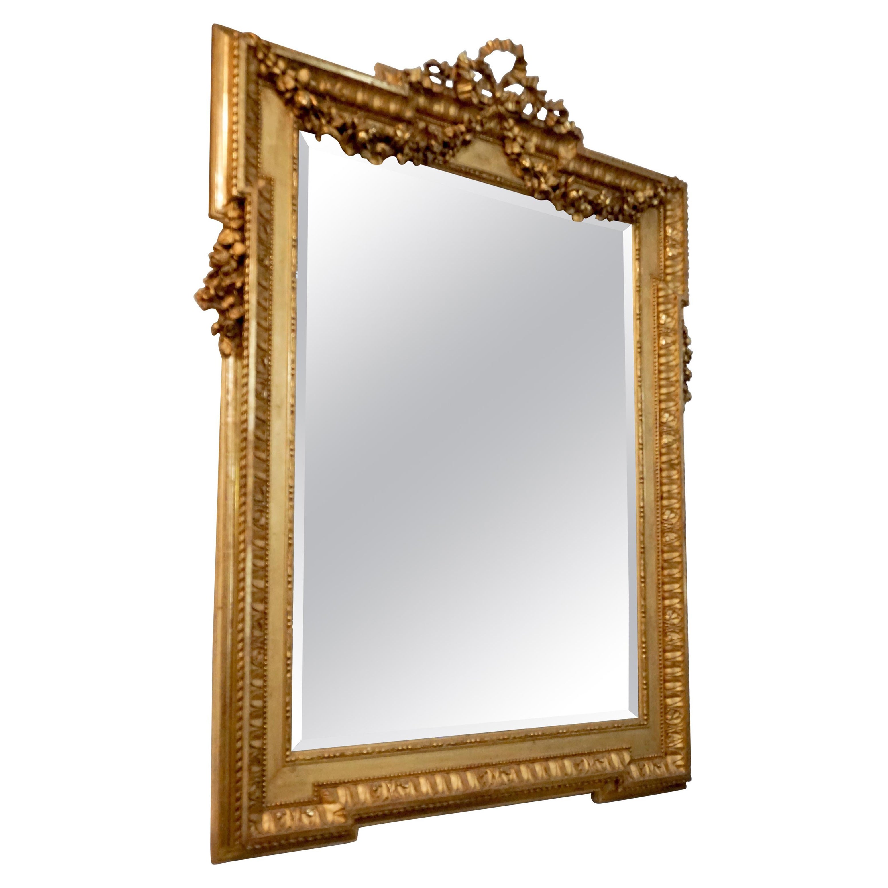 Louis XVI Gold Leaf Mirror