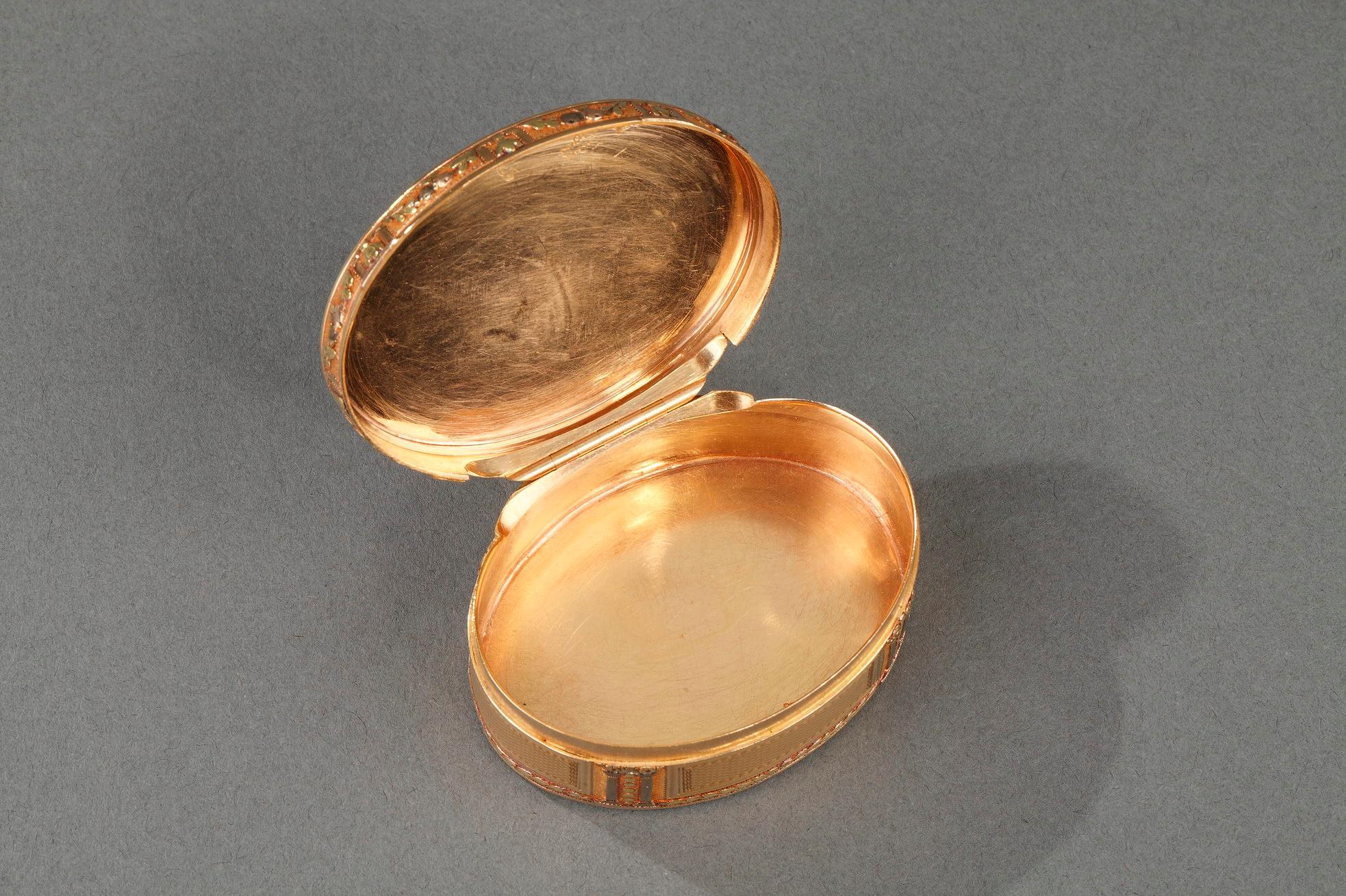 Goldschnupftabakdose im Louis-XVI-Stil, um 1778 im Angebot 3