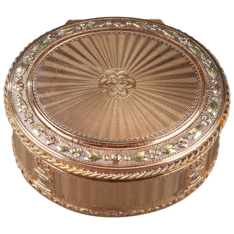 Antique Continental Gem set Snuff Box at 1stDibs