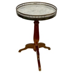  Louis XVI Guéridon Table with Marble Top