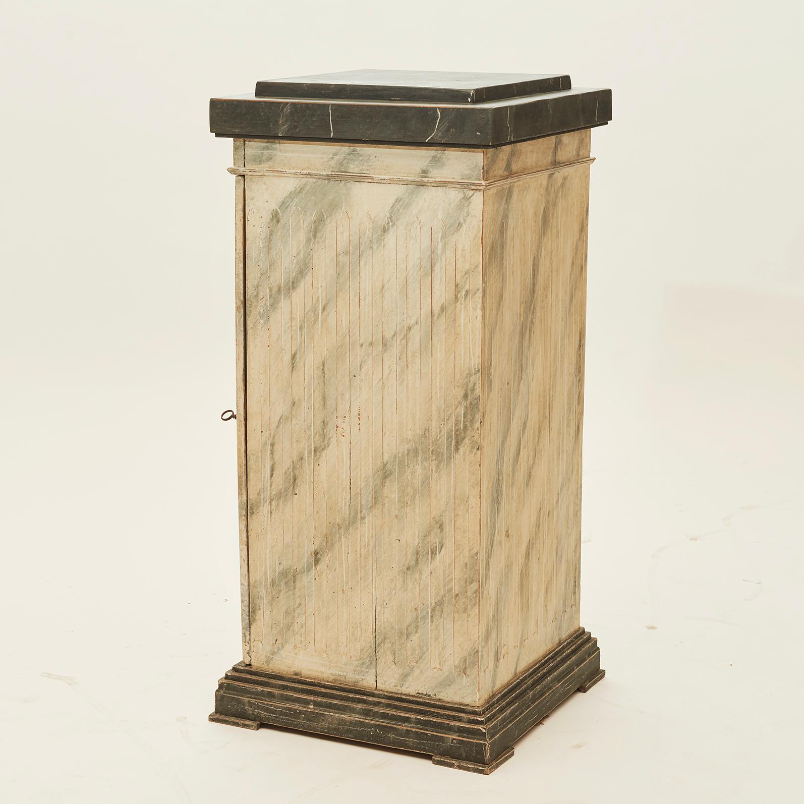 18th Century Louis XVI 'Gustavian' Pedestal Cabinet