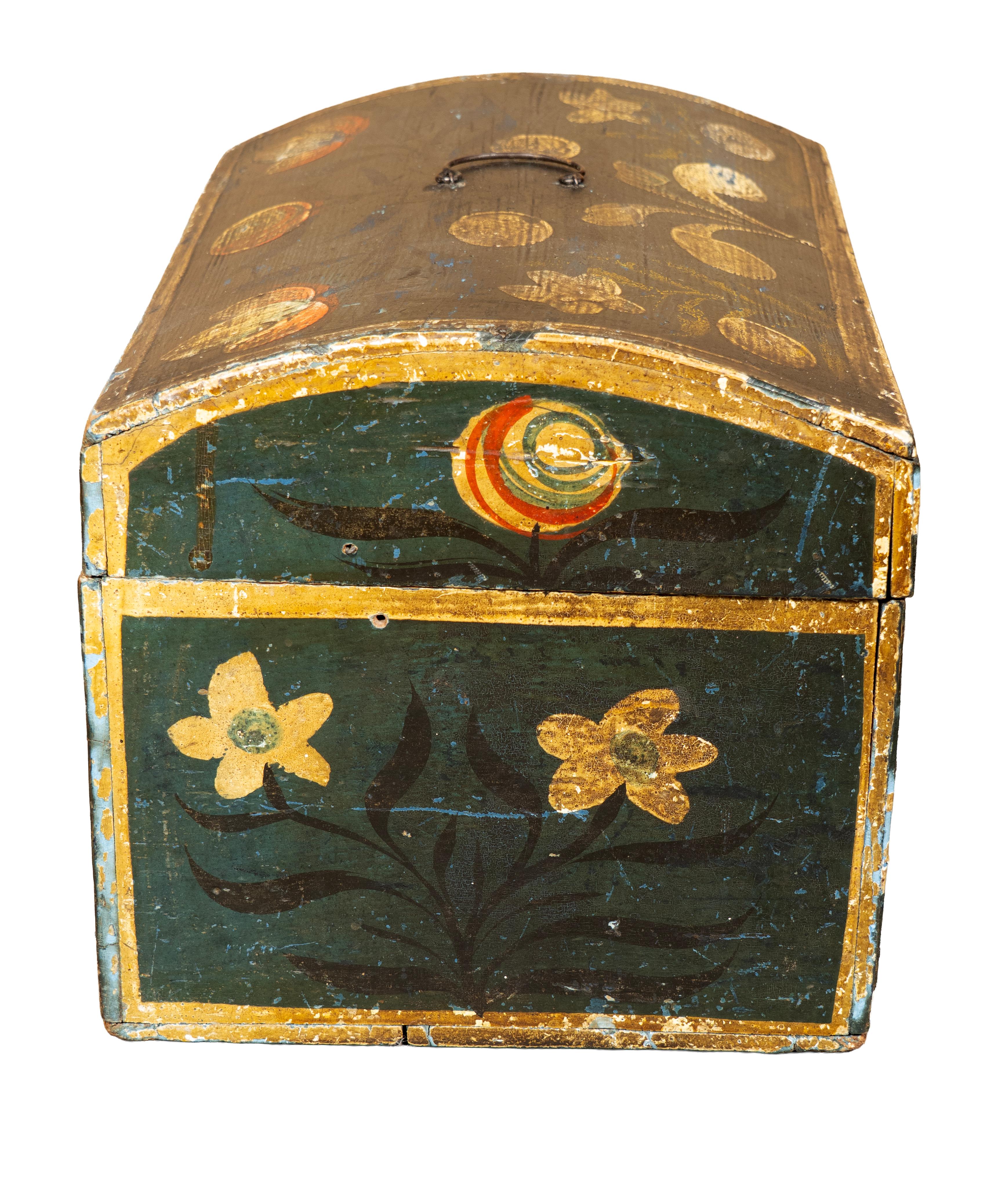 Louis XVI Handbemalte Hochzeitsbox (Französische Provence) im Angebot