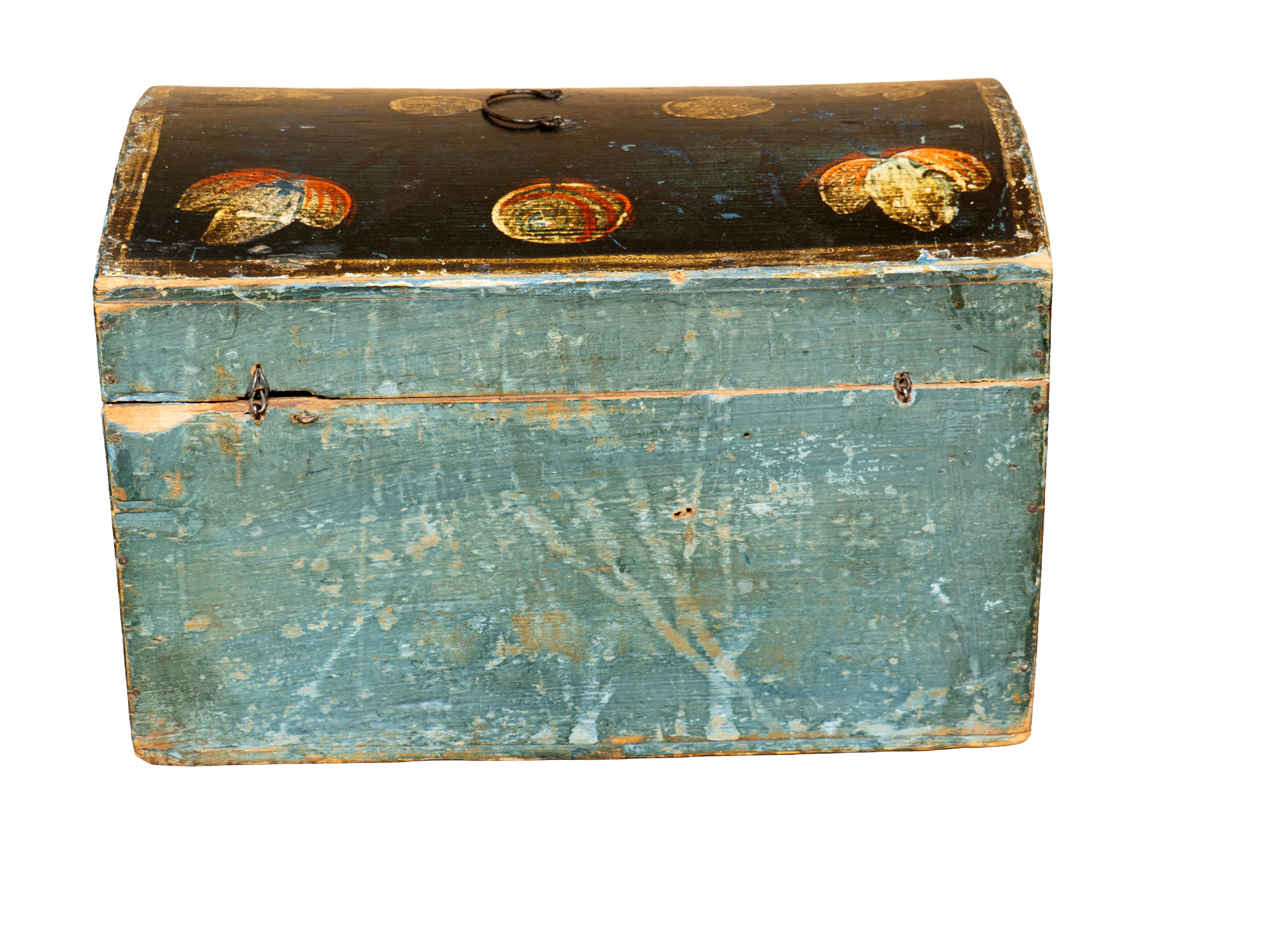 Louis XVI Handbemalte Hochzeitsbox (Französisch) im Angebot