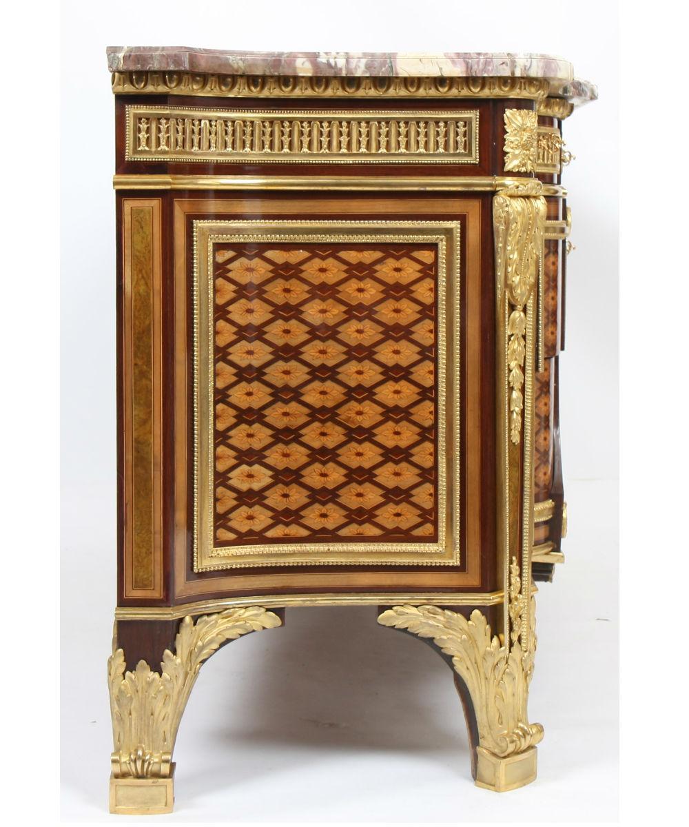 French Louis XVI Inlaid Commode attribution from Riesener