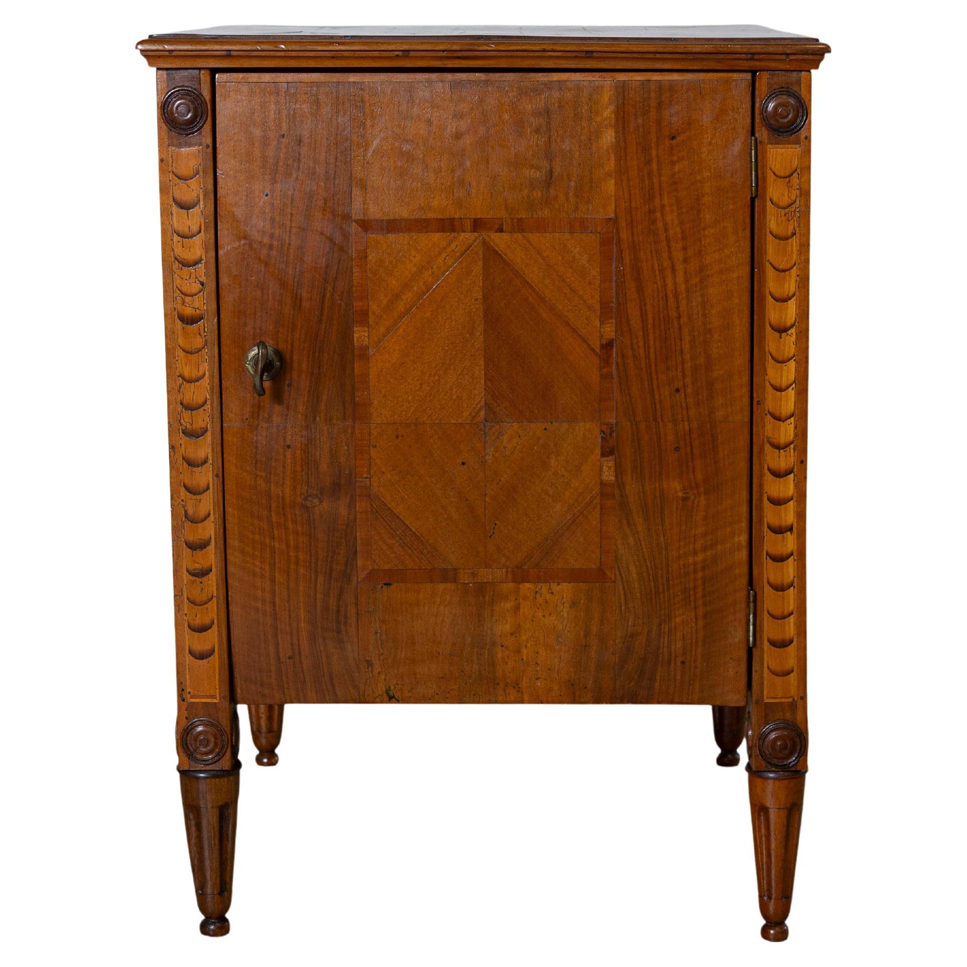 Louis XVI inlaid nightstand, Italy, early nineteenth century
