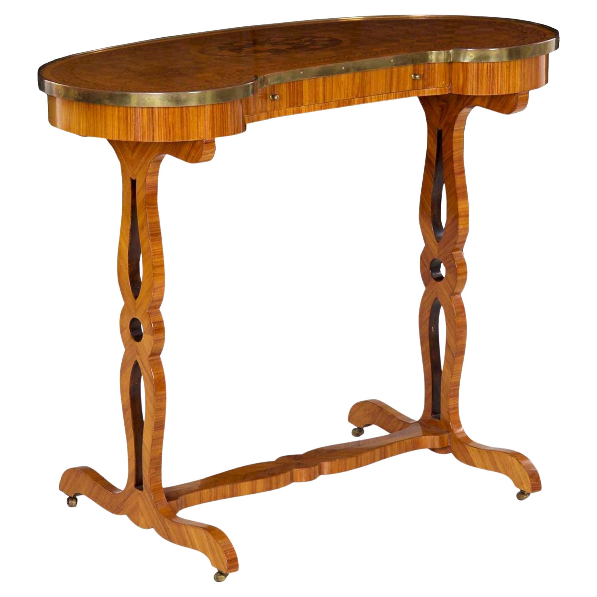 Louis XVI Kingwood Antique Writing Table a Rognon, France, 19th Century For Sale