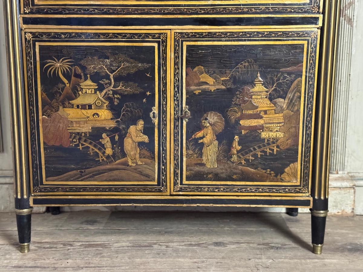 Secrétaire en laque Louis XVI, fin du XVIIIe siècle en vente 1