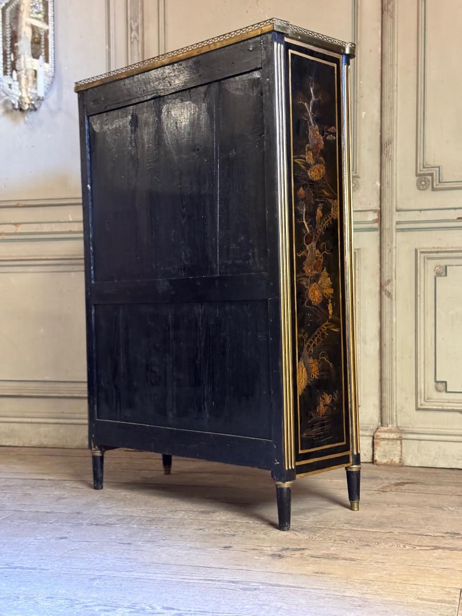 Secrétaire en laque Louis XVI, fin du XVIIIe siècle en vente 2