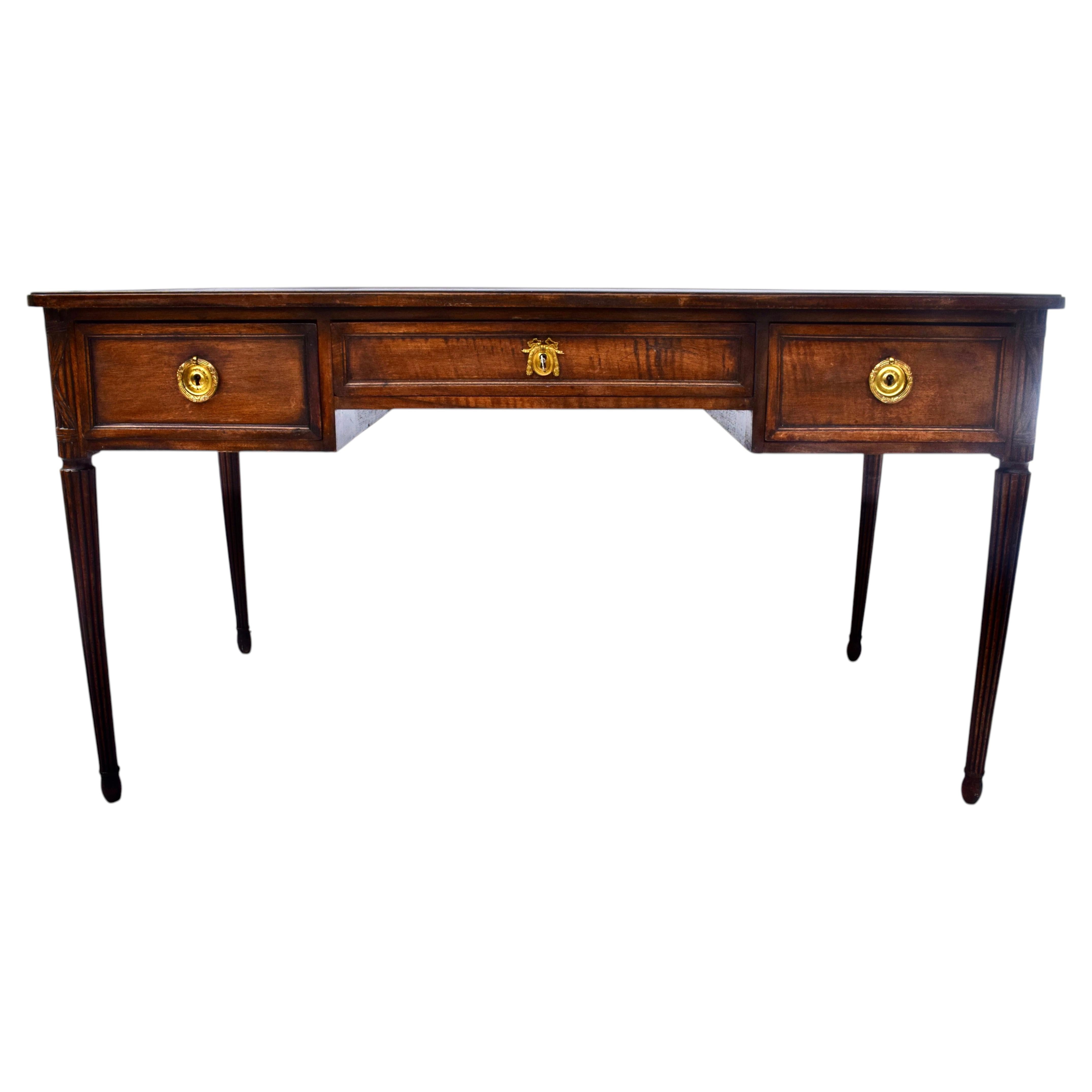 Scrivania Luigi XVI con piano in pelle Cassard & Cie, Parigi