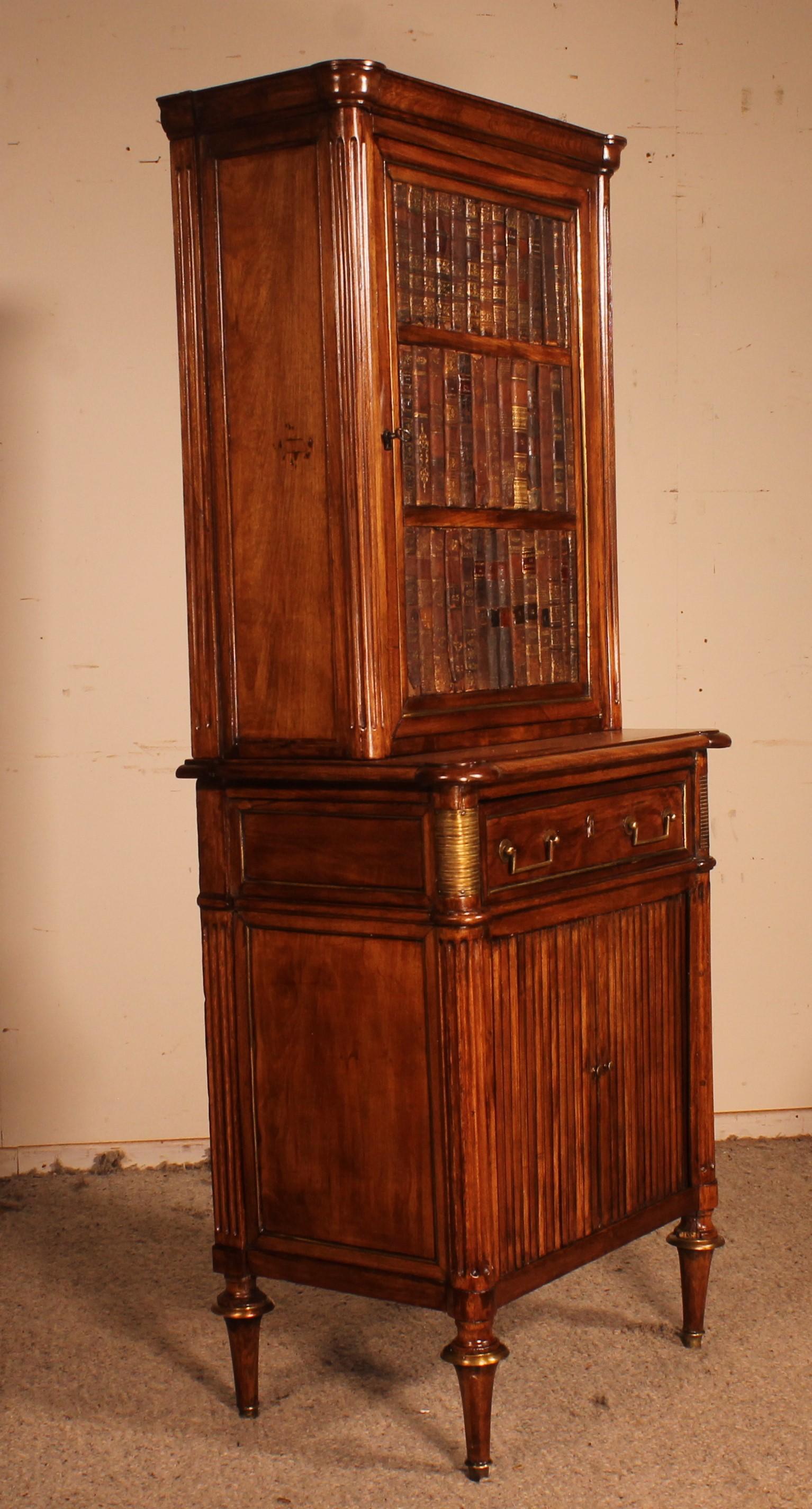 Louis XVI Library Cabinet, 18th Century For Sale 7