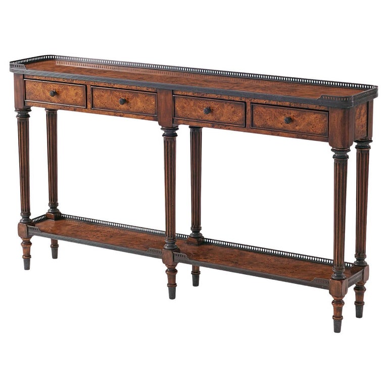 Louis XVI Long Narrow Console For Sale at 1stDibs