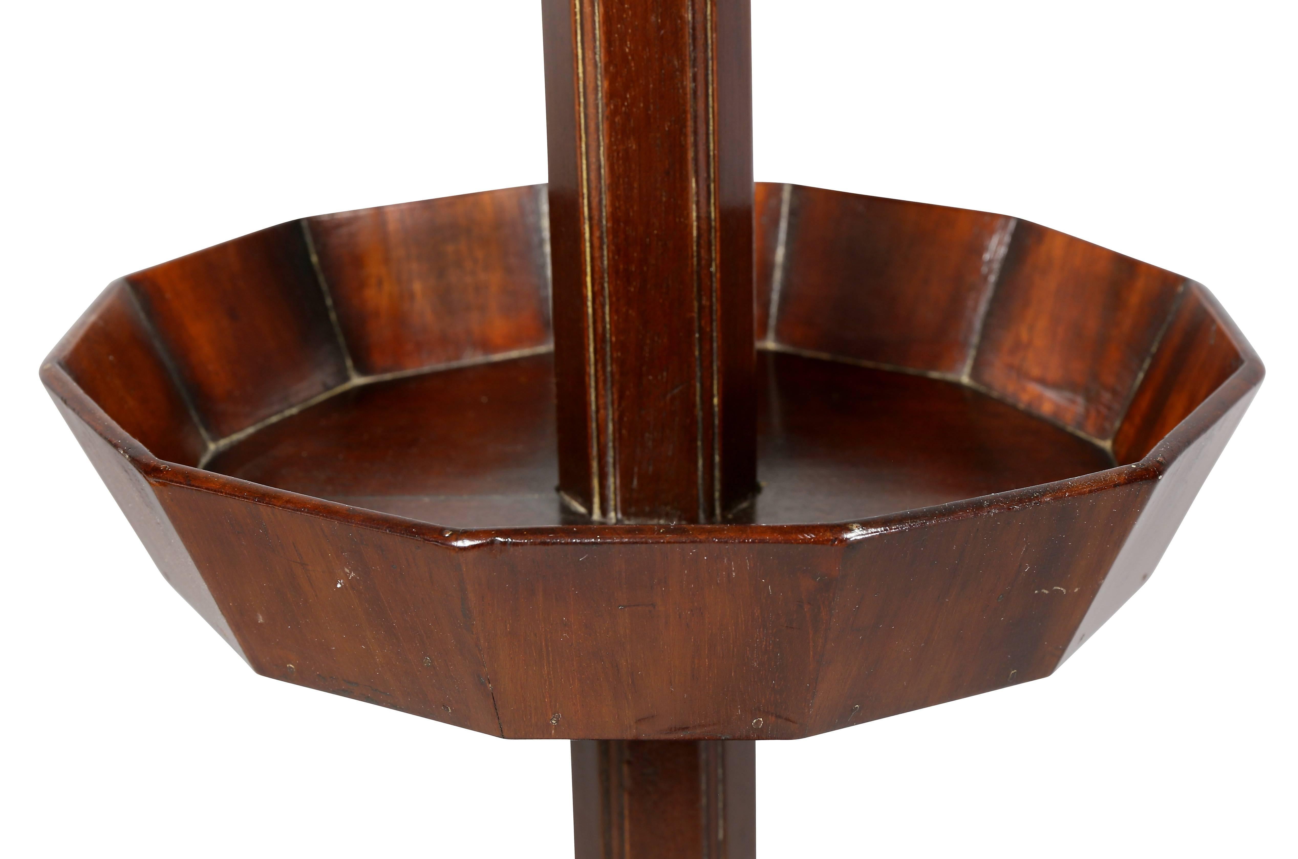 Louis XVI Mahogany and Brass-Mounted Adjustable Candle Stand by Bailly 1