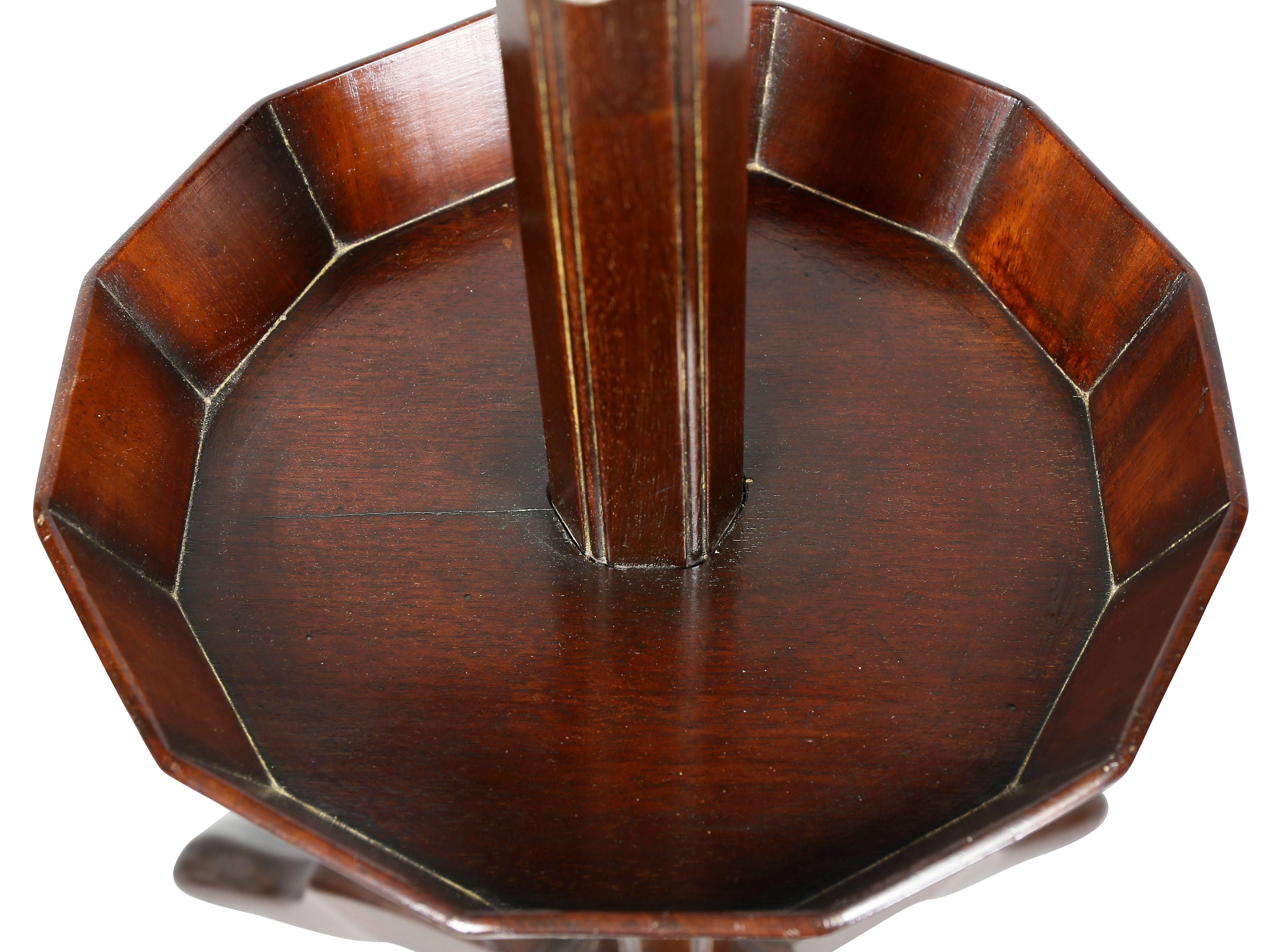 Louis XVI Mahogany and Brass-Mounted Adjustable Candle Stand by Bailly 2