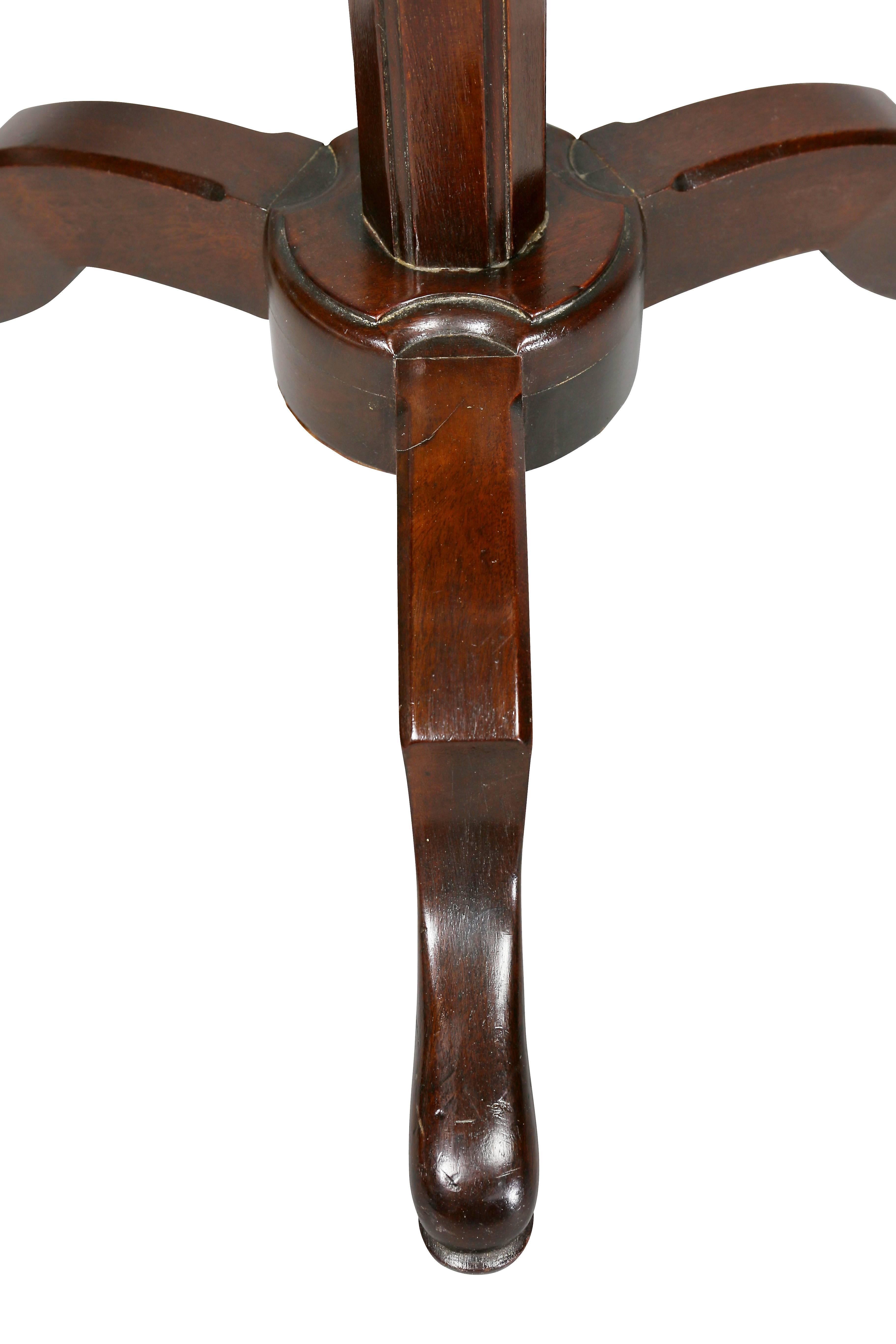 Louis XVI Mahogany and Brass-Mounted Adjustable Candle Stand by Bailly 4